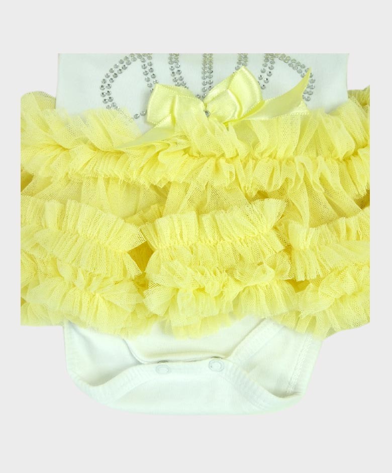 Baby Girl Tulle Cotton Tutu Bodysuit