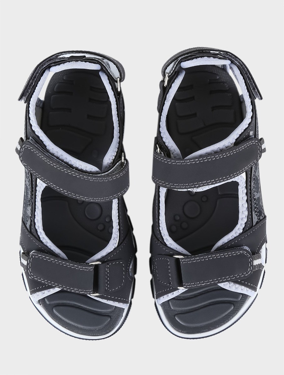 Boys Casual Sport Open Toe Sandals - Grey