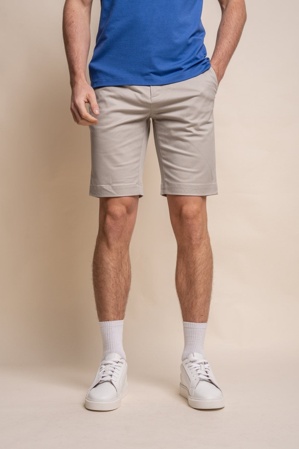 Men's Cotton Casual Chino Shorts - DAKOTA - Slate