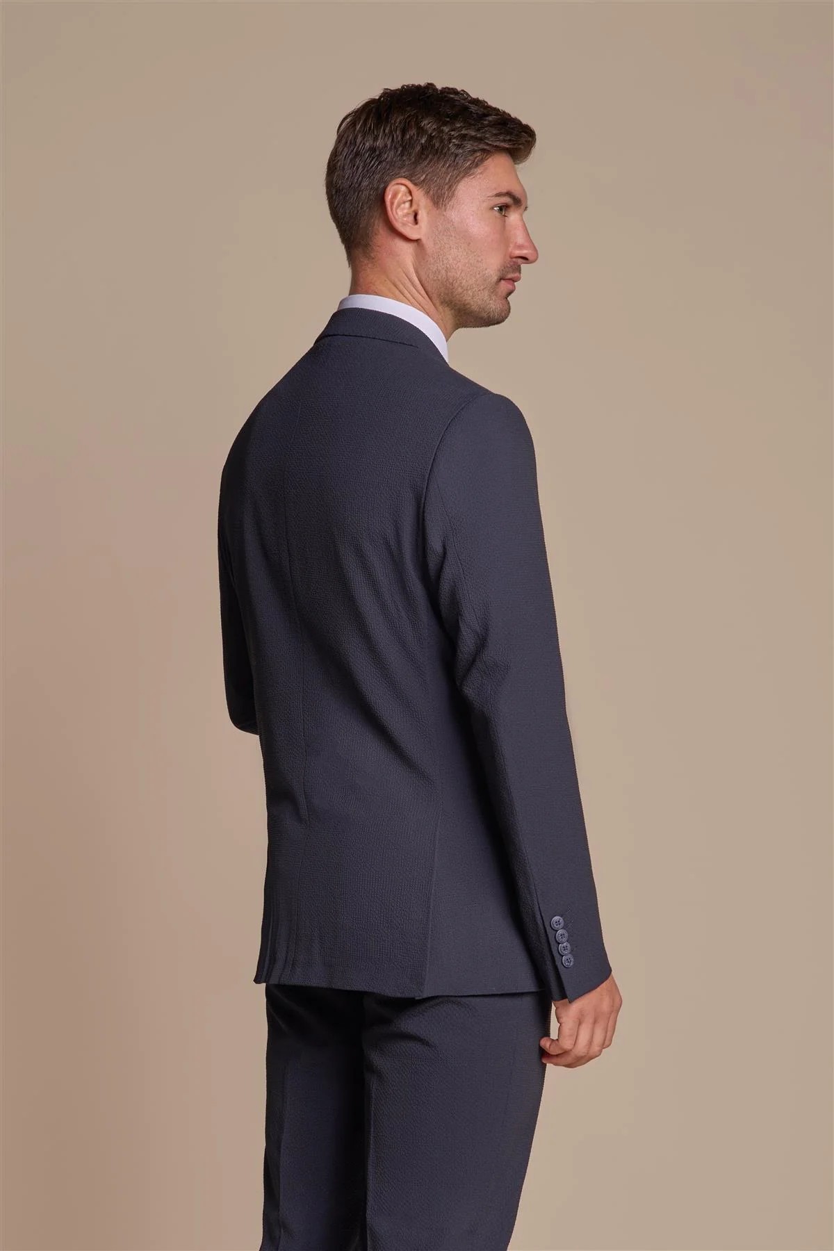 Men’s Textured Slim Fit Suit Jacket– SIREN