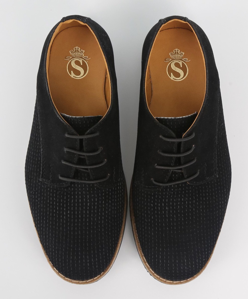 Boys Suede Lace Up Formal Shoes