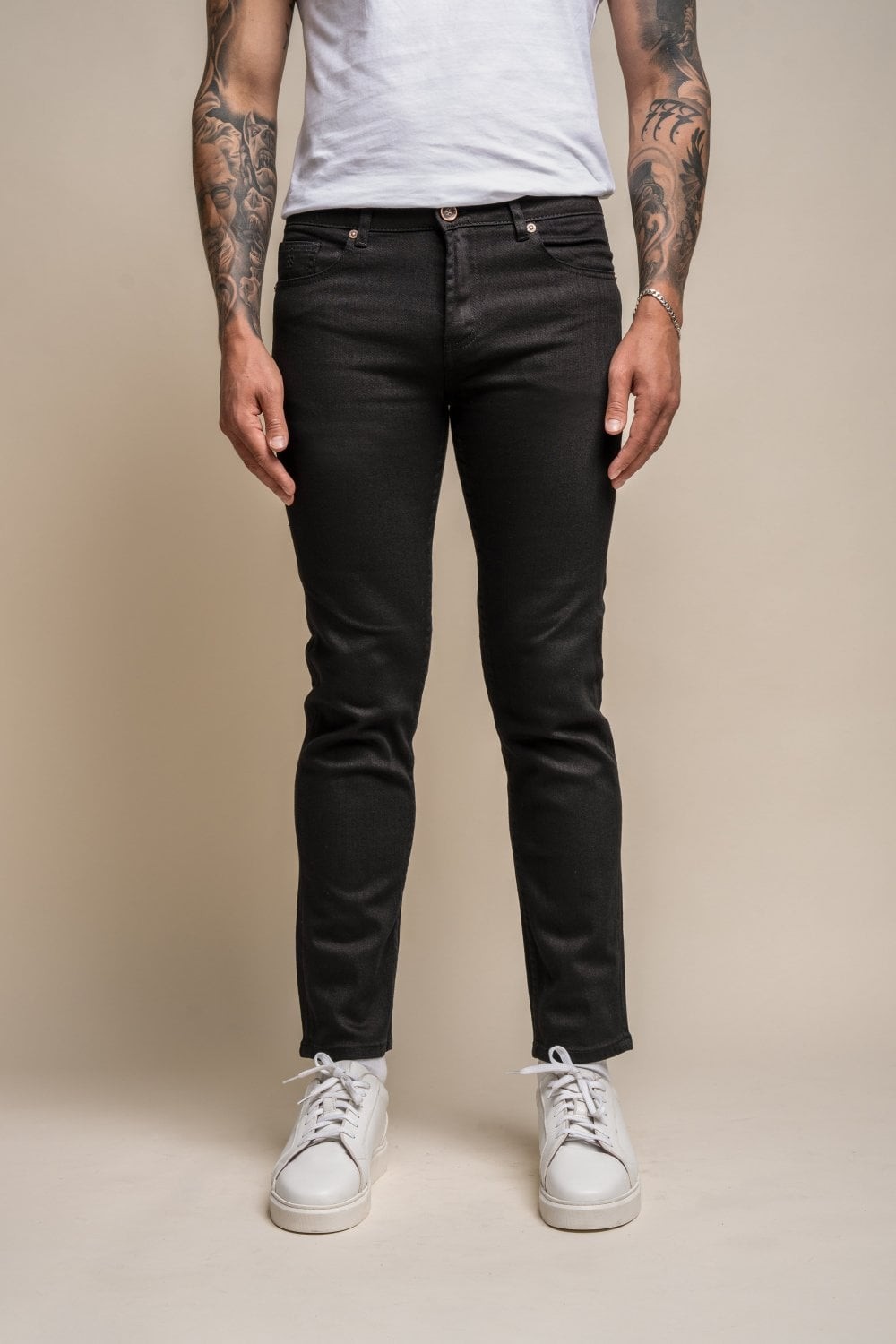 Men s Cotton Slim Fit Stretch Denim Jeans MILANO