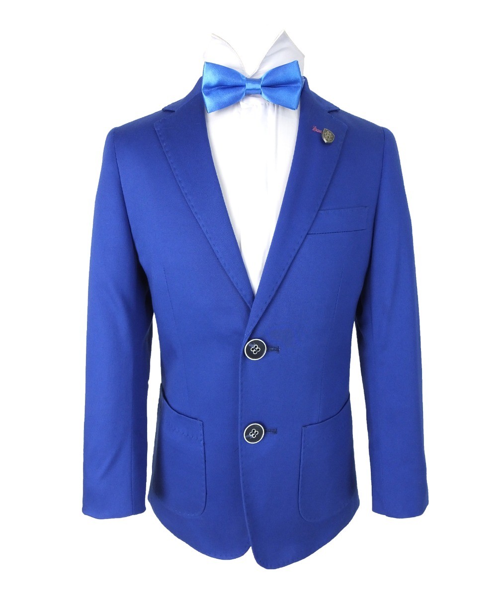 Boys Slim Fit Cotton Blazer