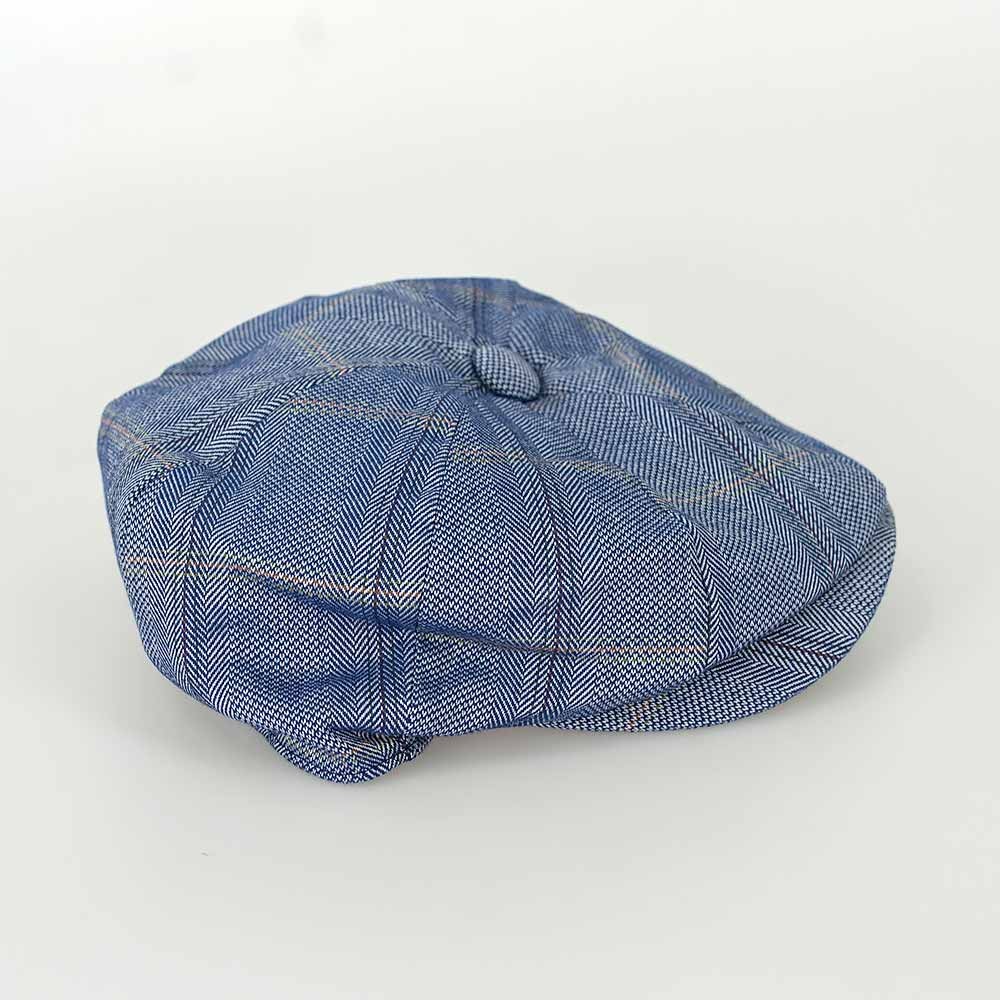 Men's Wool Tweed Baker Boy Flat Cap - CONNALL