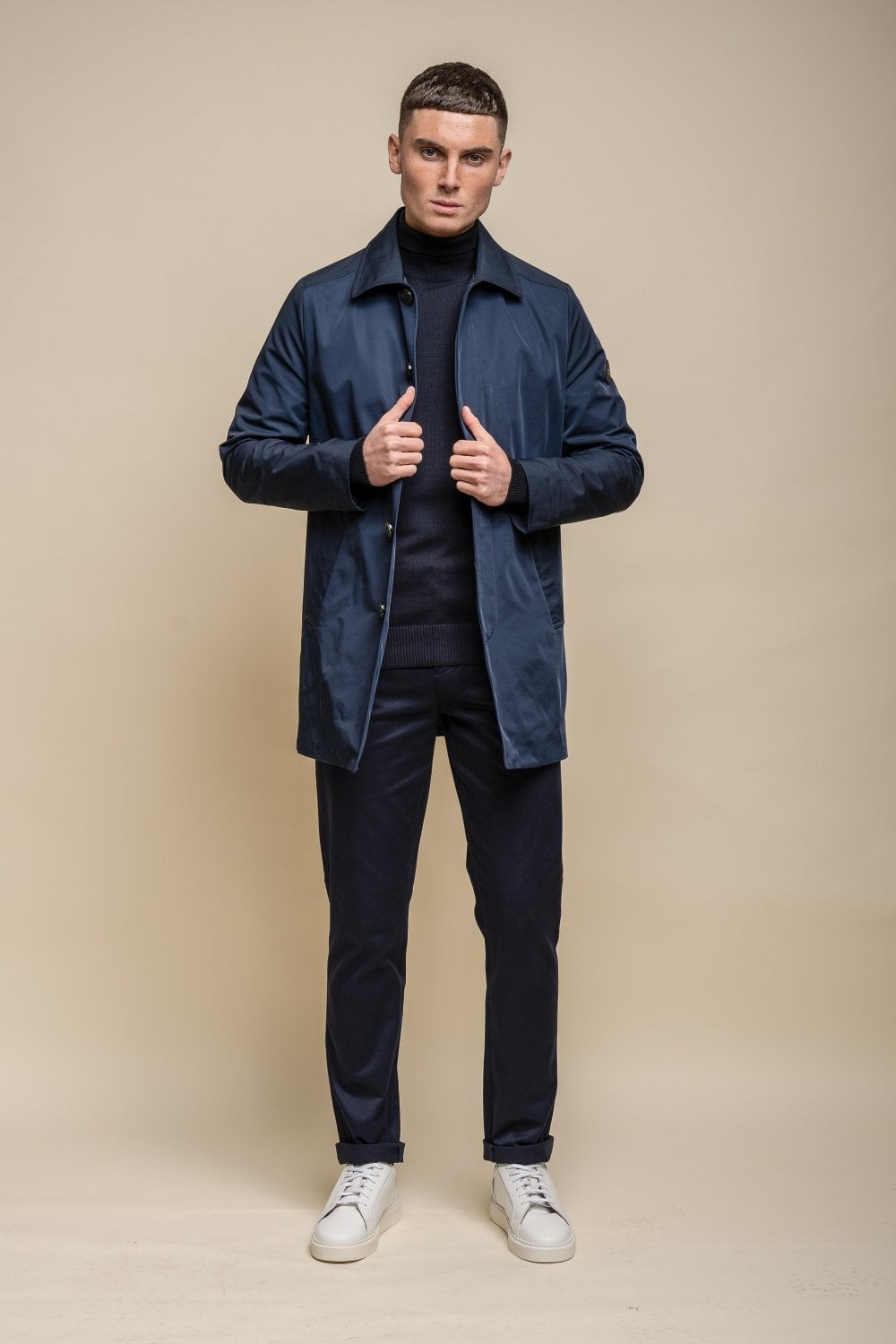 Men's Mi-Length Lightweight Casual Coat - BARRACUDA