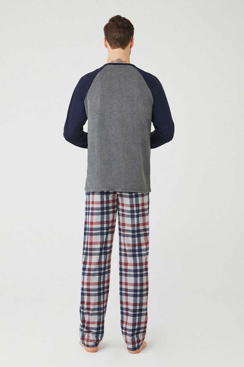 Men's Comfortable Cotton Pyjama - Navy Blue