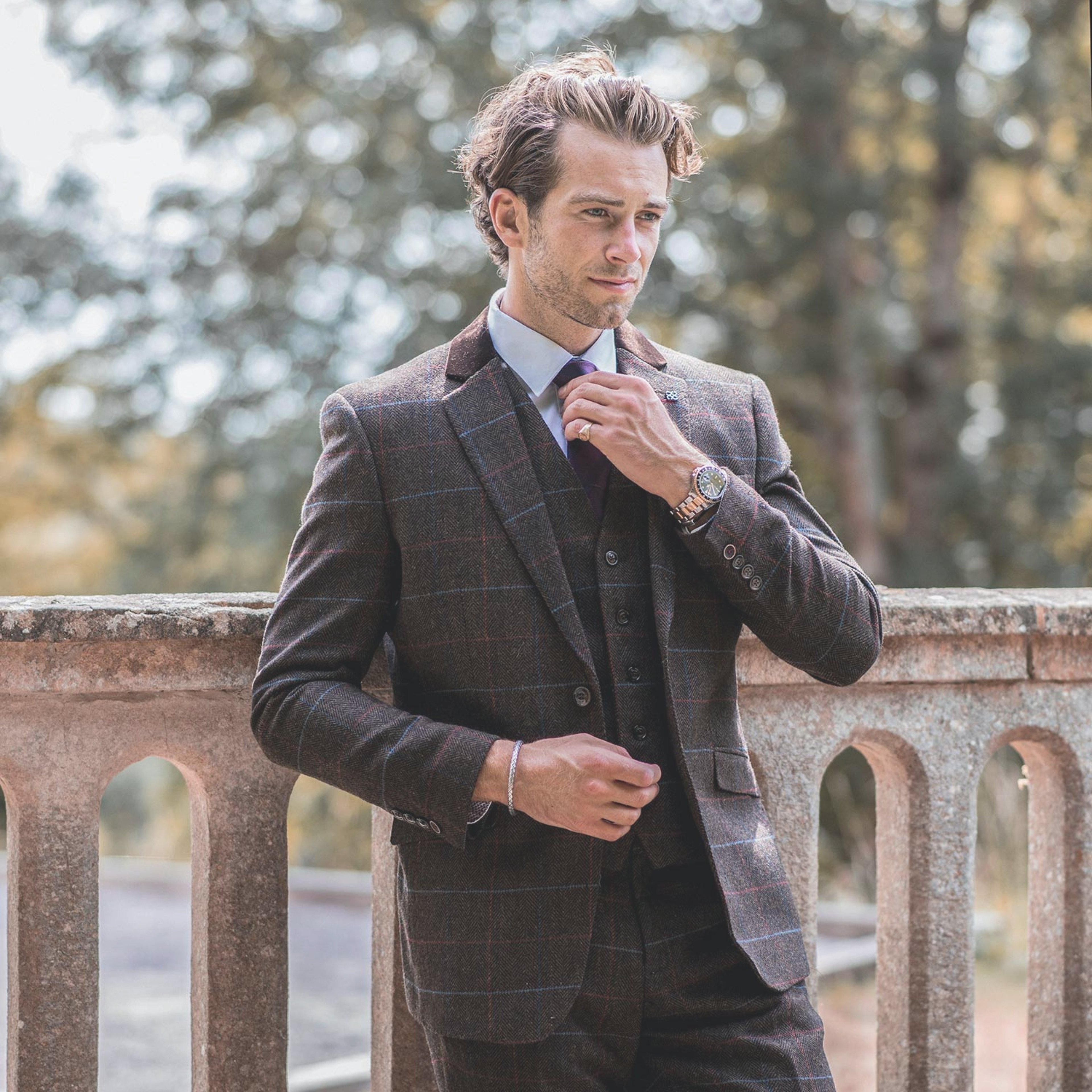Men's Stylish Wool Blend 2-Piece Classic Fit Business Formal Suits –  plmenswear
