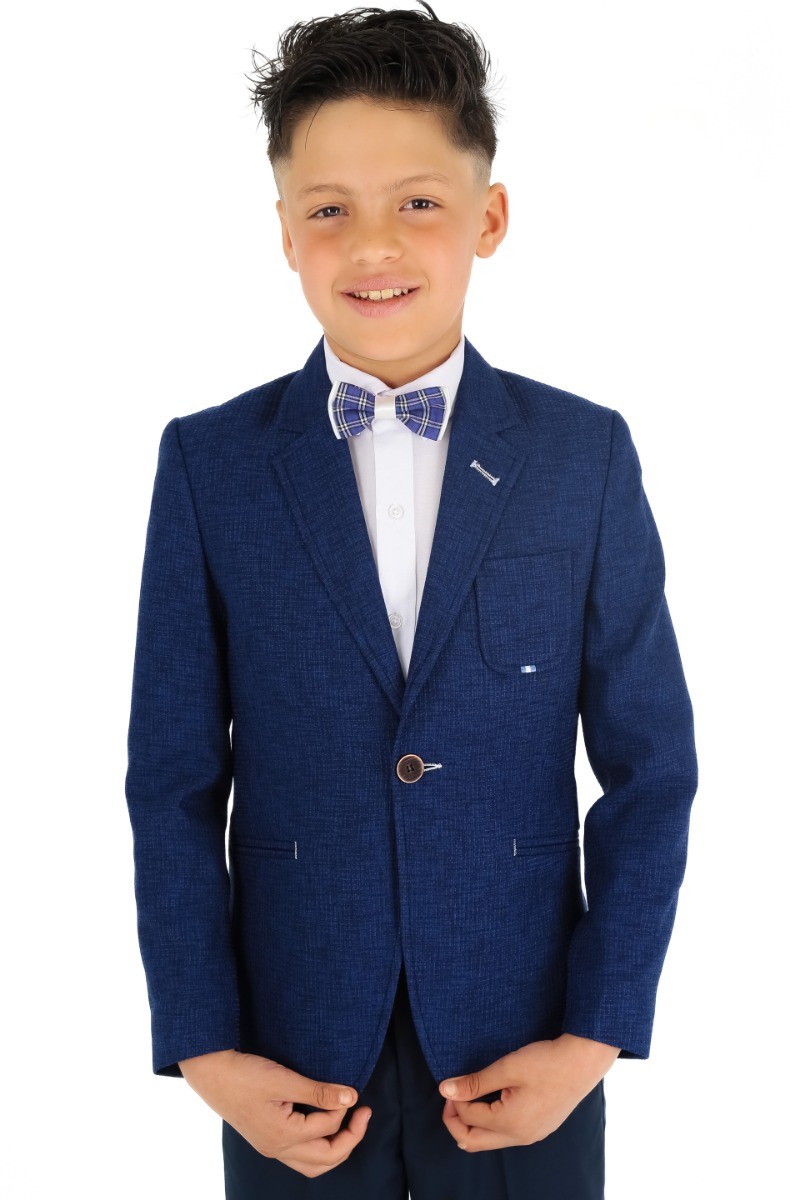 Boys Slim Fit Twill Formal Blazer - TERRY