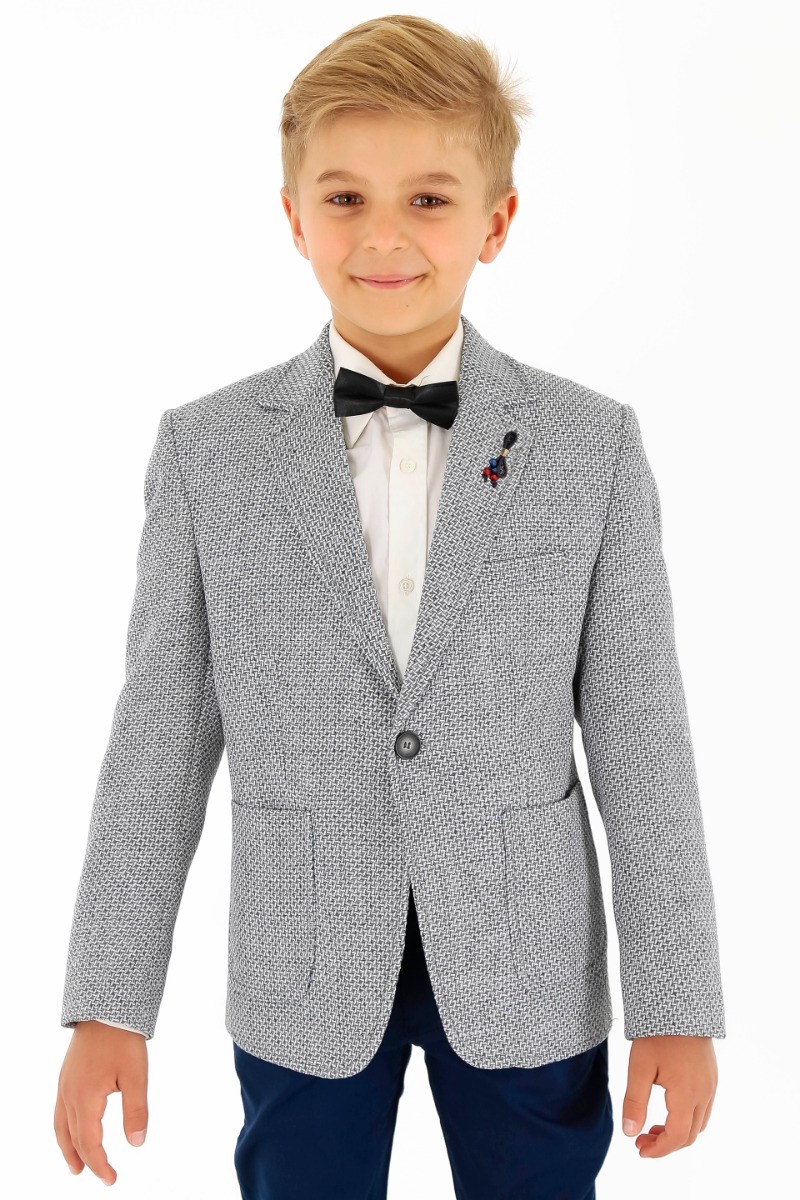 Boys Single Breasted Slim Fit Formal Blazer - GERRARD