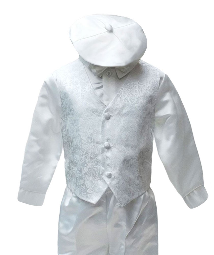 Baby Boys All In One Christening Suit Set - Ivory