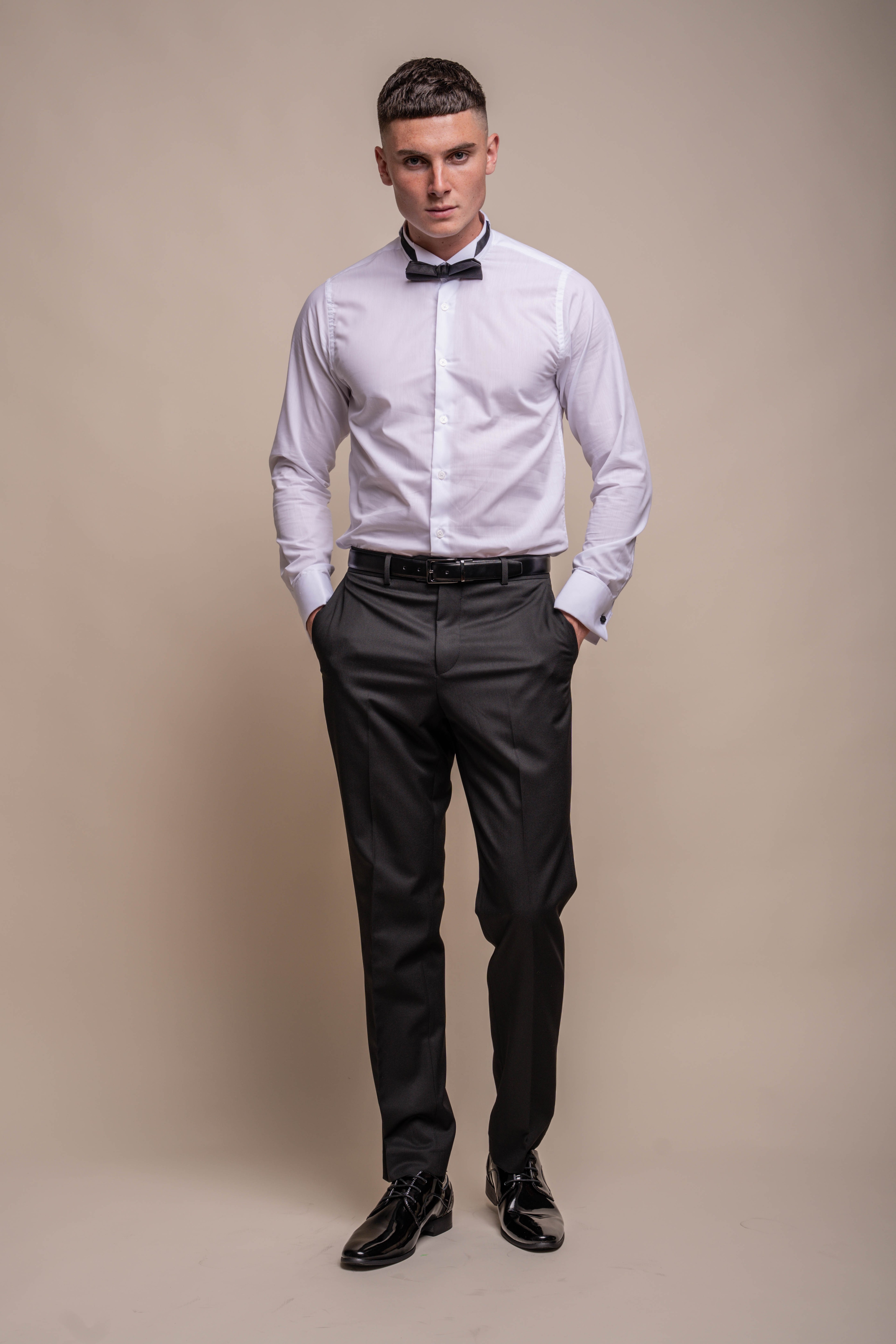 Men's Cotton Wing Collar Tuxedo Shirt - RICO