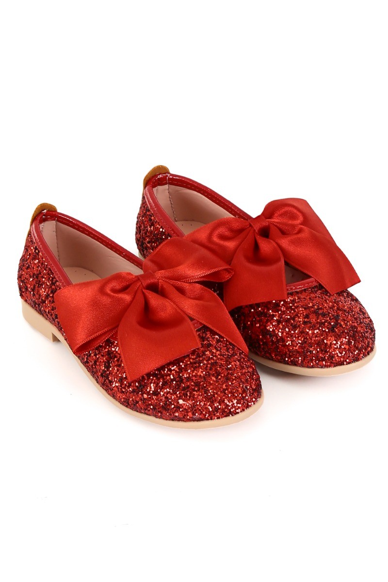 Girls Sequin Ballerina Flat Pumps - LOLA