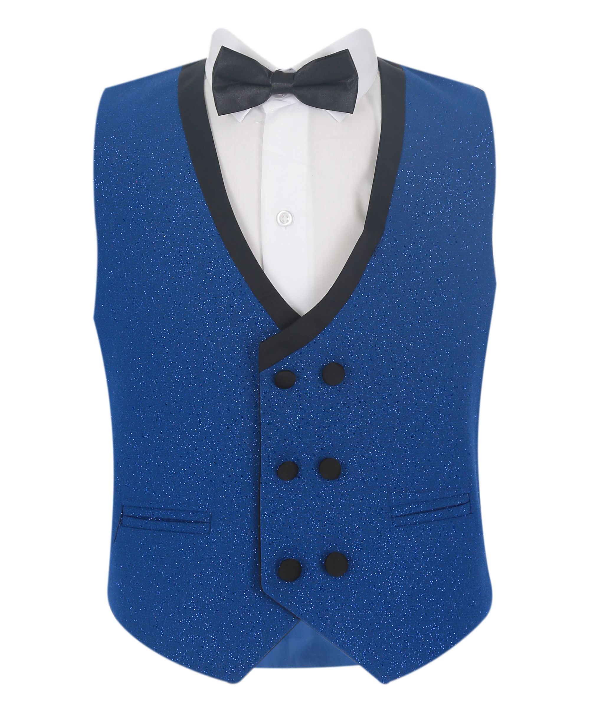 Boys Glittery Slim Fit Tuxedo Dinner Suit