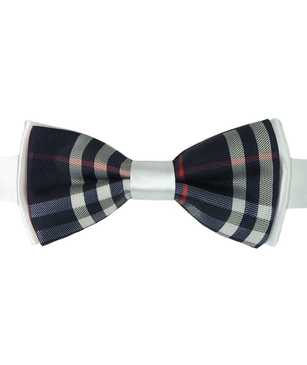 Boys Check Bow Tie Burberry Style with Strap