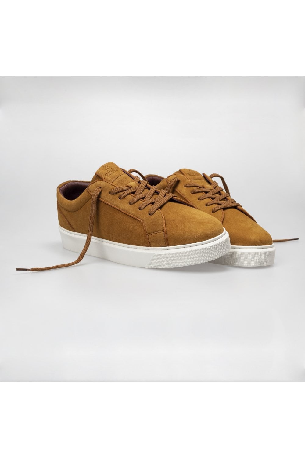 Men's Thick Rubber Sole Lace Up Sneakers - Mustard