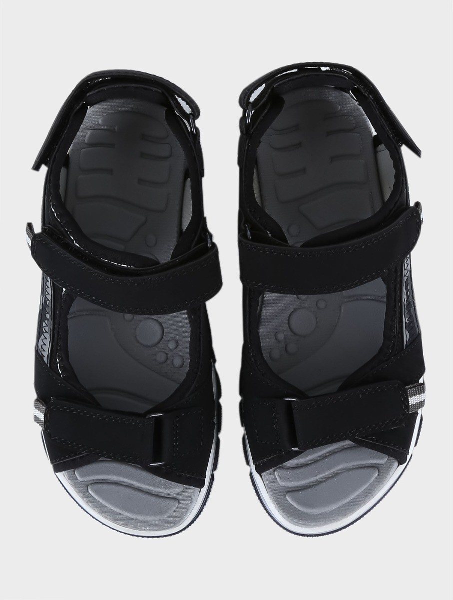 Boys Casual Sport Open Toe Sandals - Black