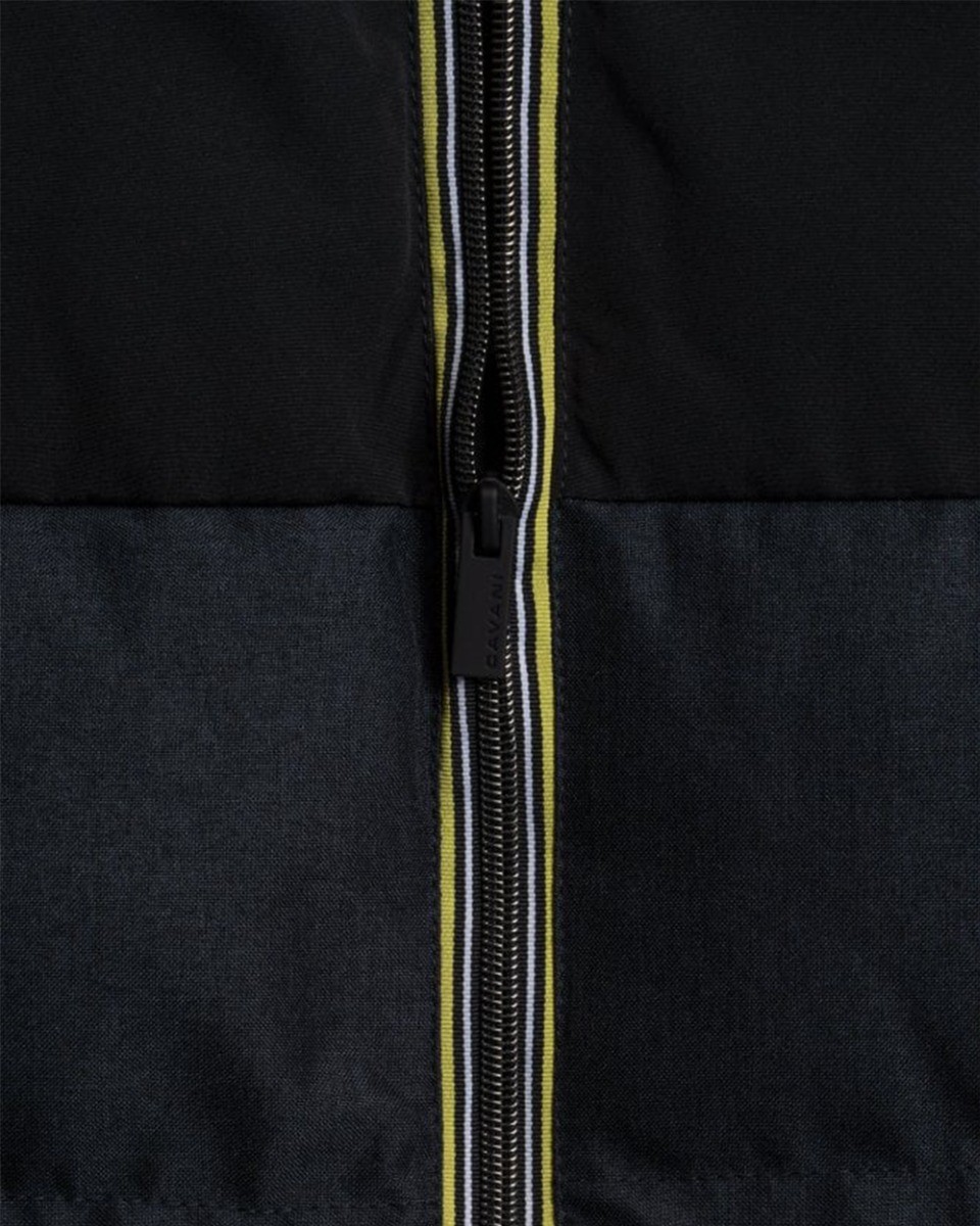 Men's Padded Midi Coat - Farros Puffer - Charcoal Grey and Black