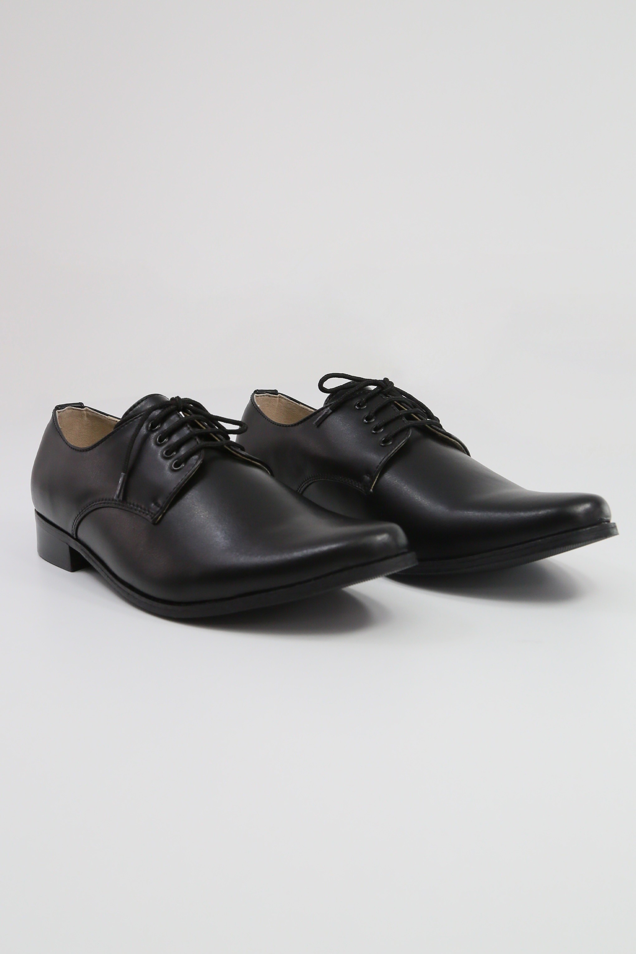 Boys Matte Leather Derby Shoes - GEORGE