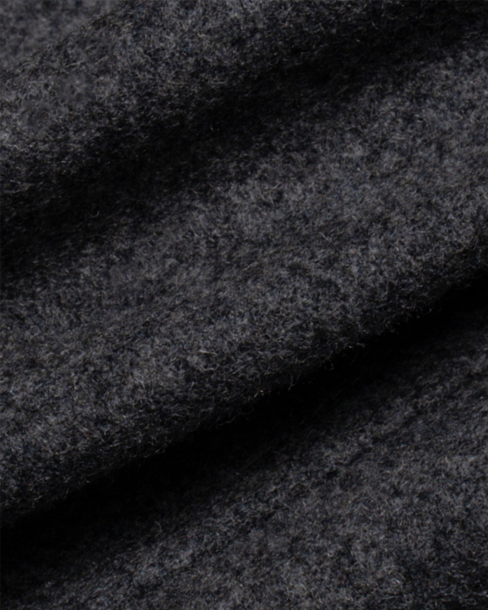 Men's Wool Blend Hooded Coat - MICHIGAN - Black