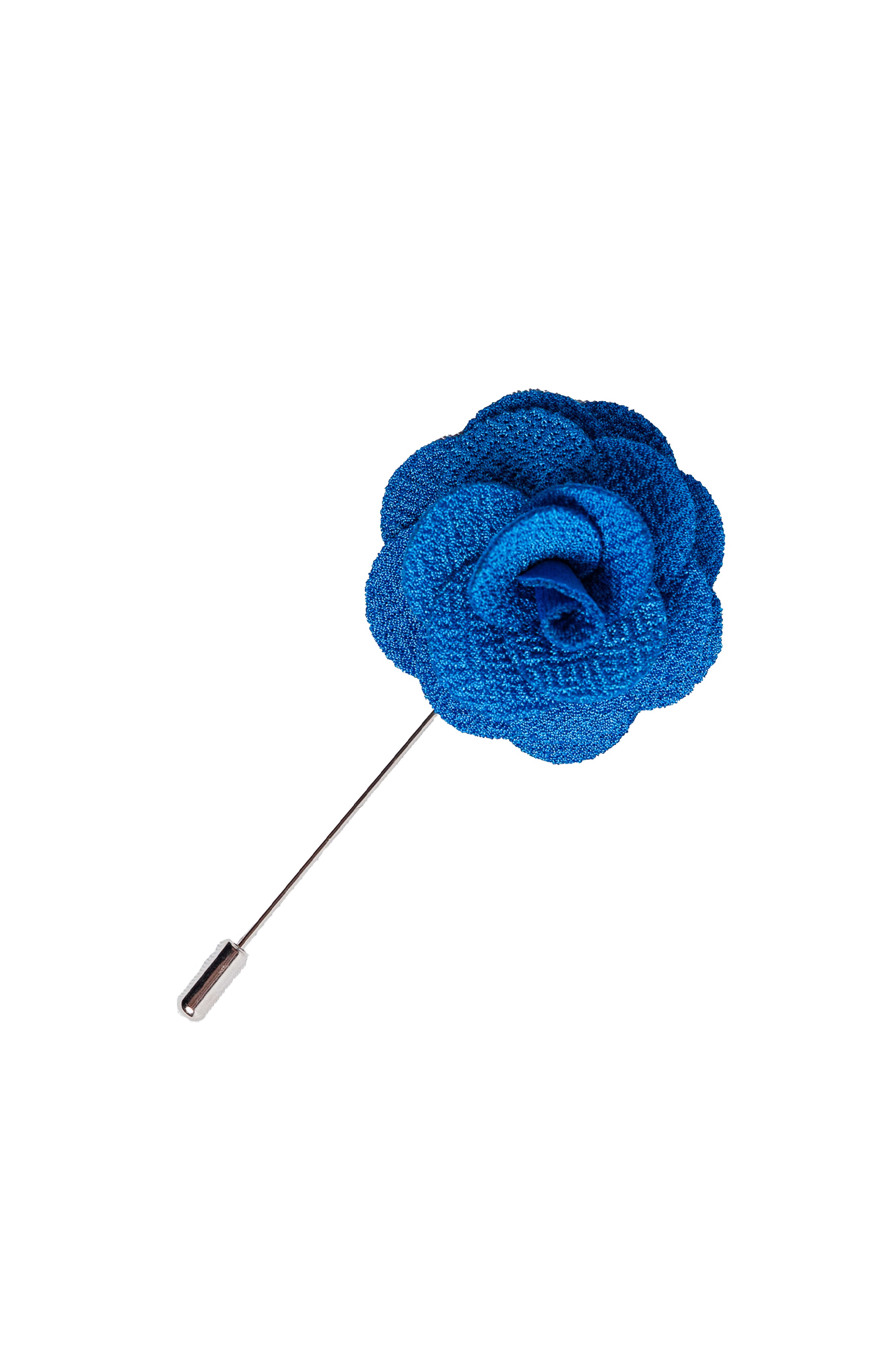 Unisex Flower Suit Blazer Lapel Pin - Blue