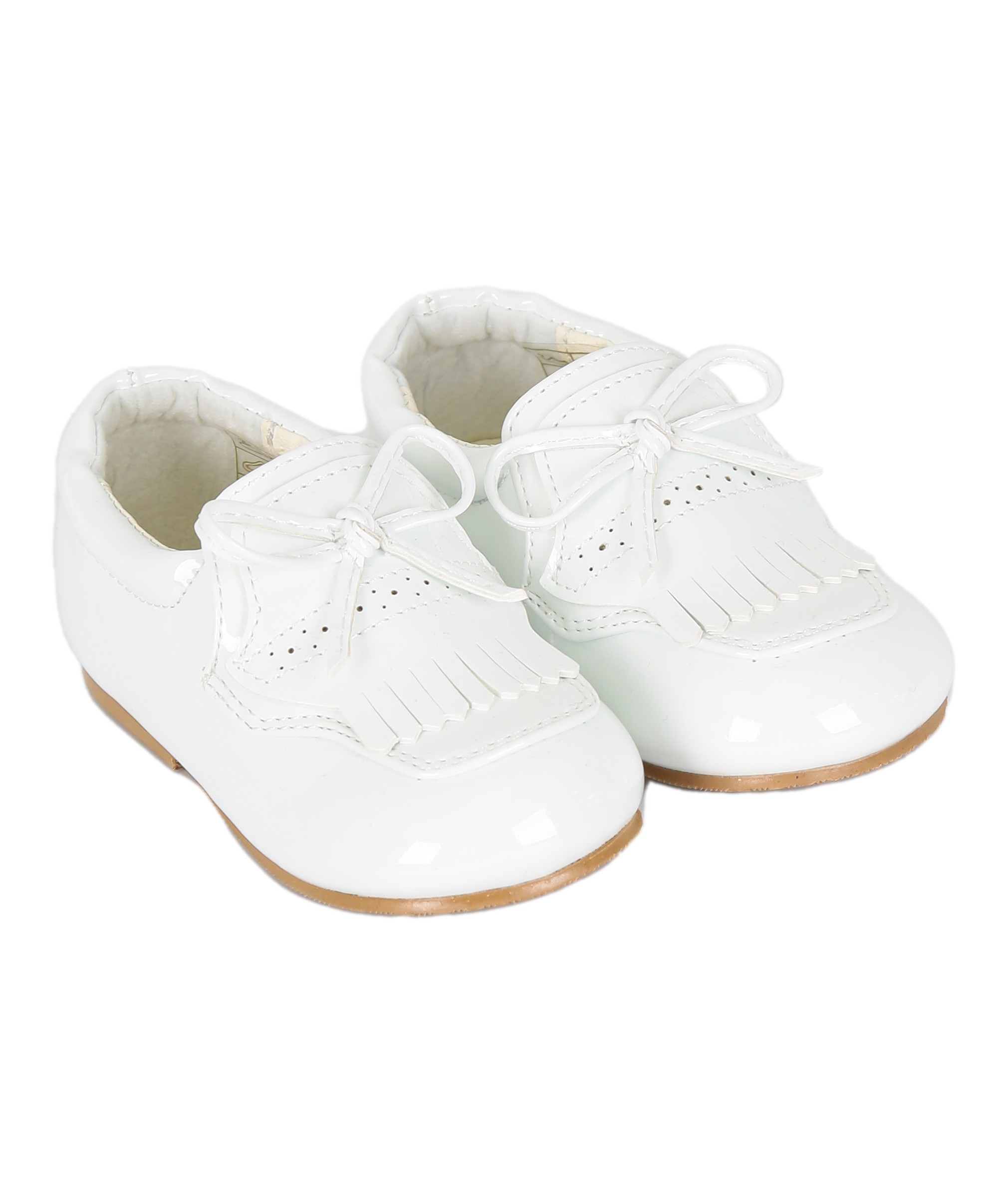 Baby Boys Pre- walker Patent Loafer - ADAM - White