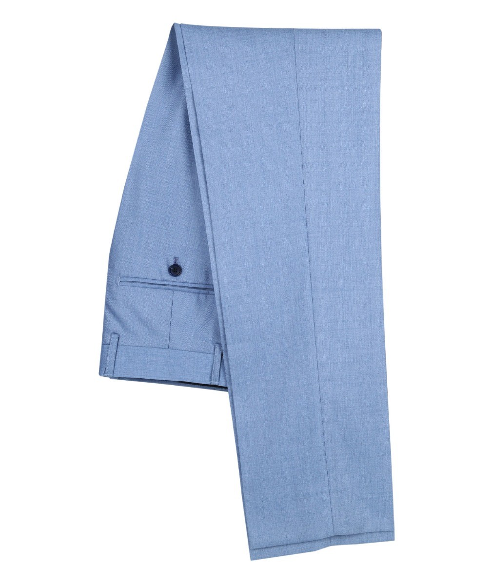 Men's Tailored Fit Formal Trousers  - CHARLES - Blue