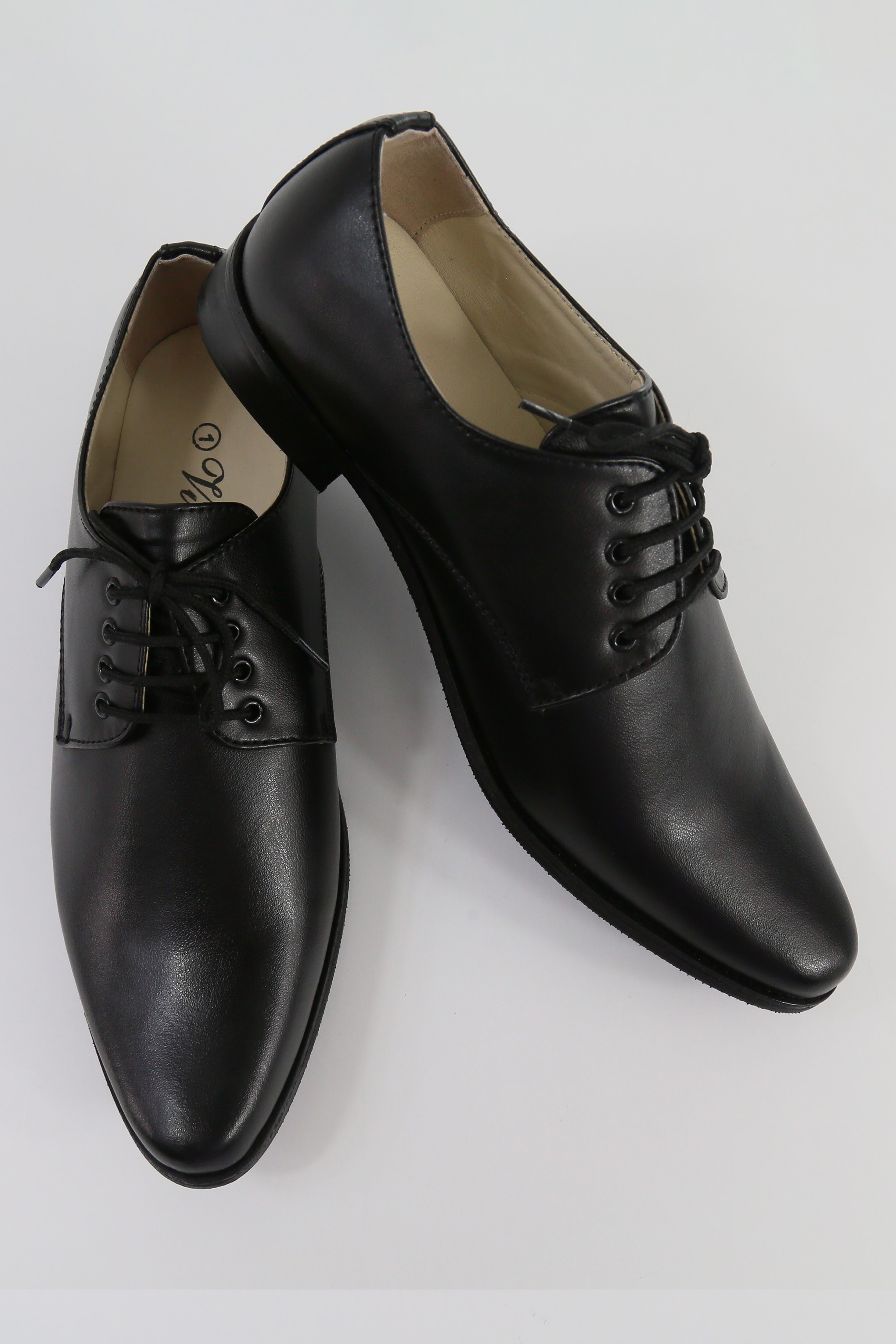 Boys Matte Leather Derby Shoes - GEORGE