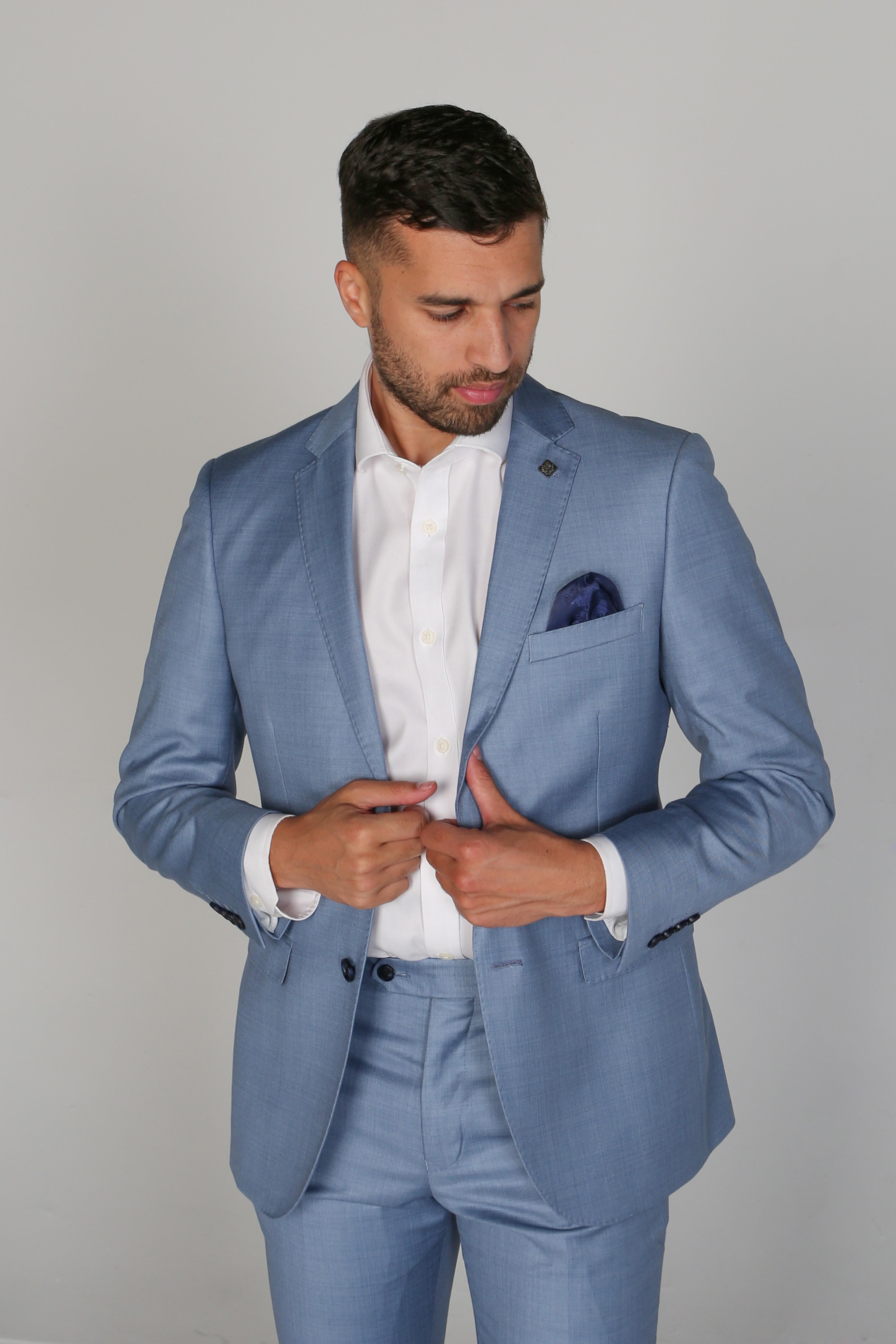 Men's Tailored Fit Formal Suit Jacket  - CHARLES