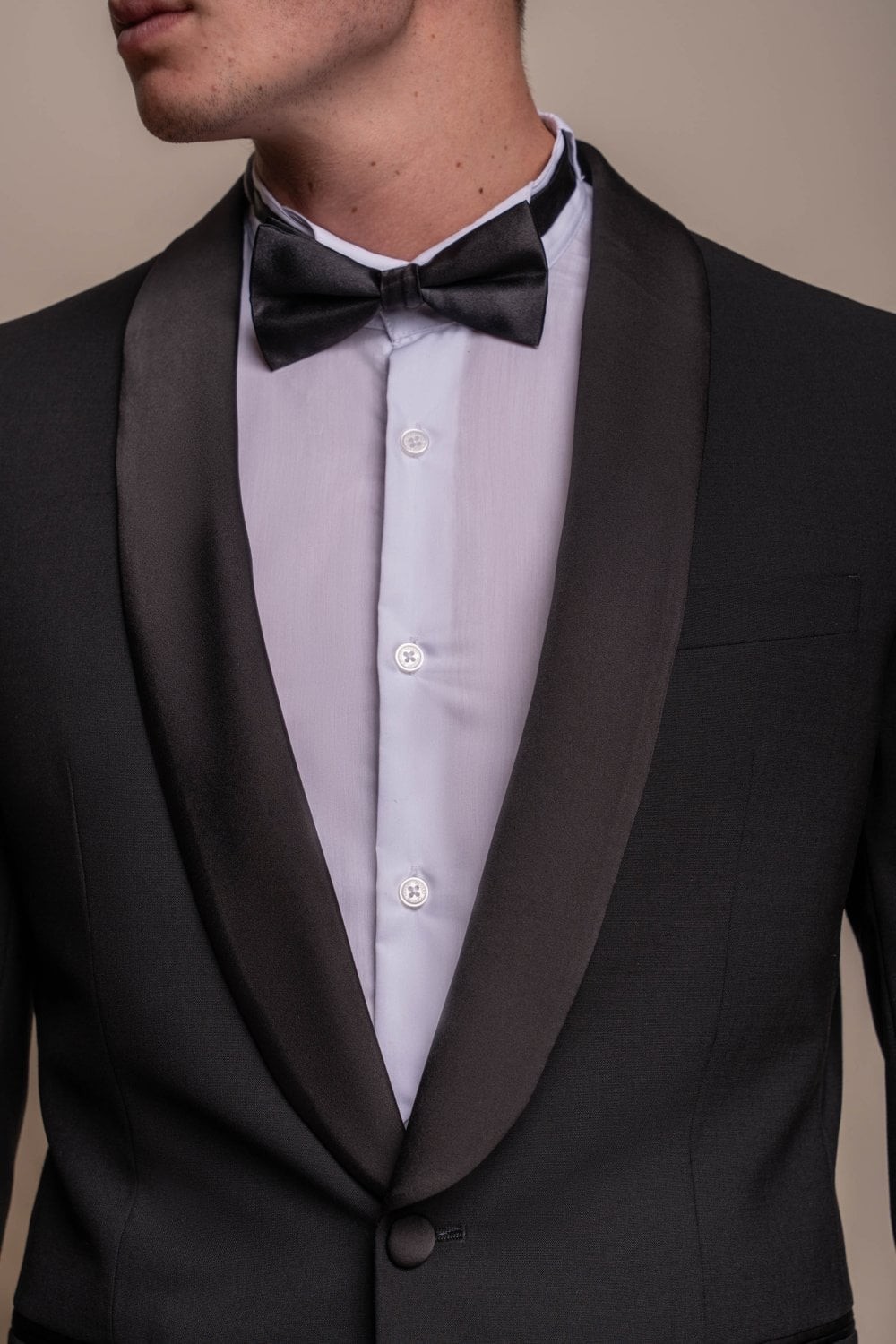 Men's Slim Fit Wool Blend Tuxedo Suit Jacket - ASPEN