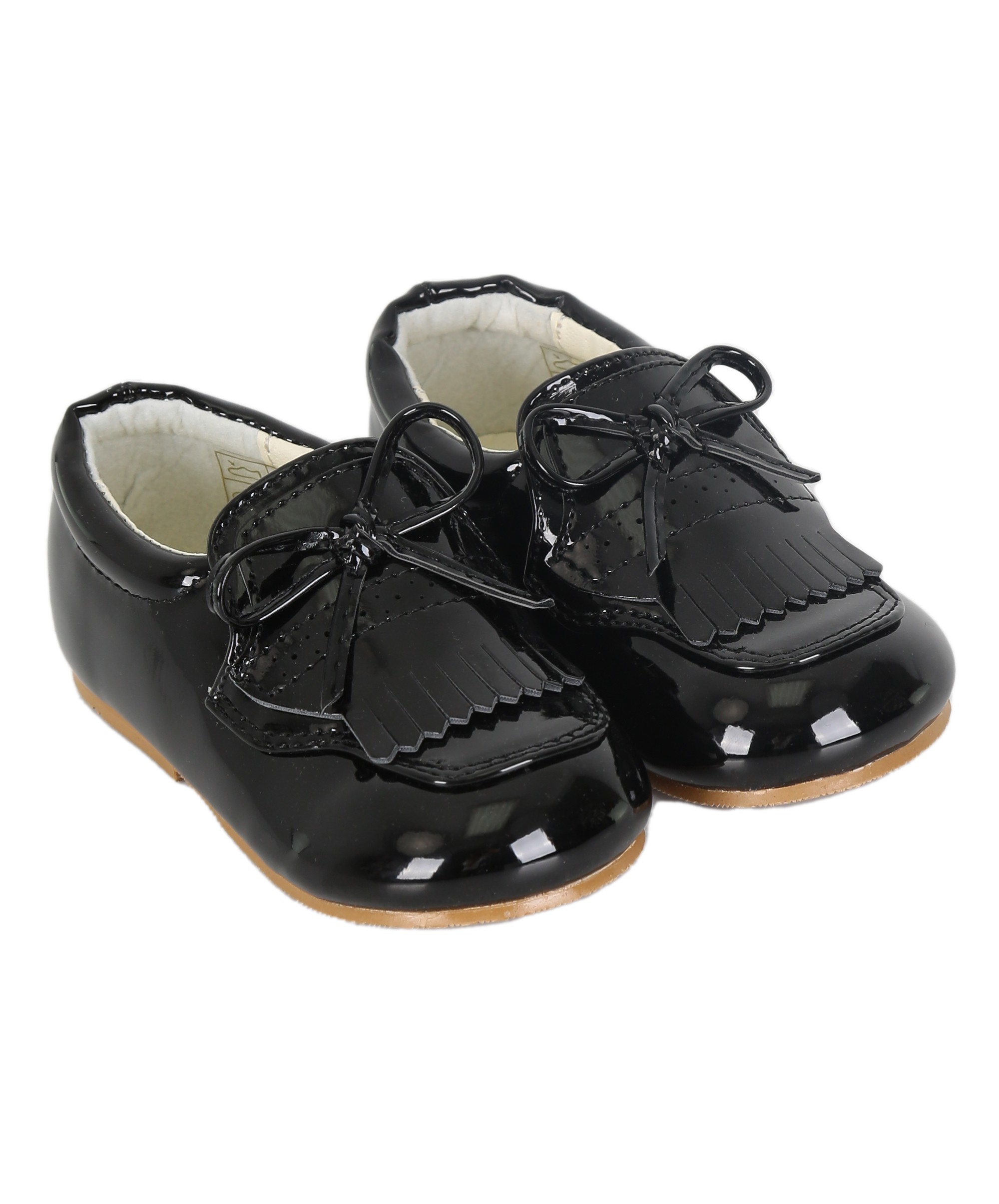 Baby Boys Pre- walker Patent Loafer - ADAM - Black