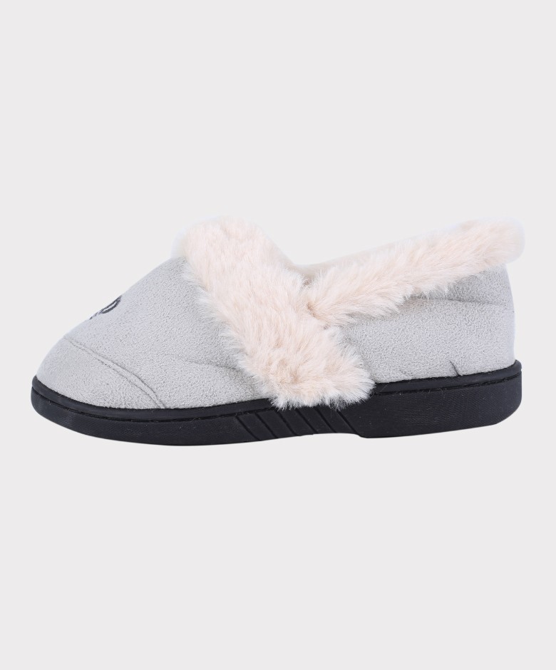 Boys Plush Comfortable Crown Slippers