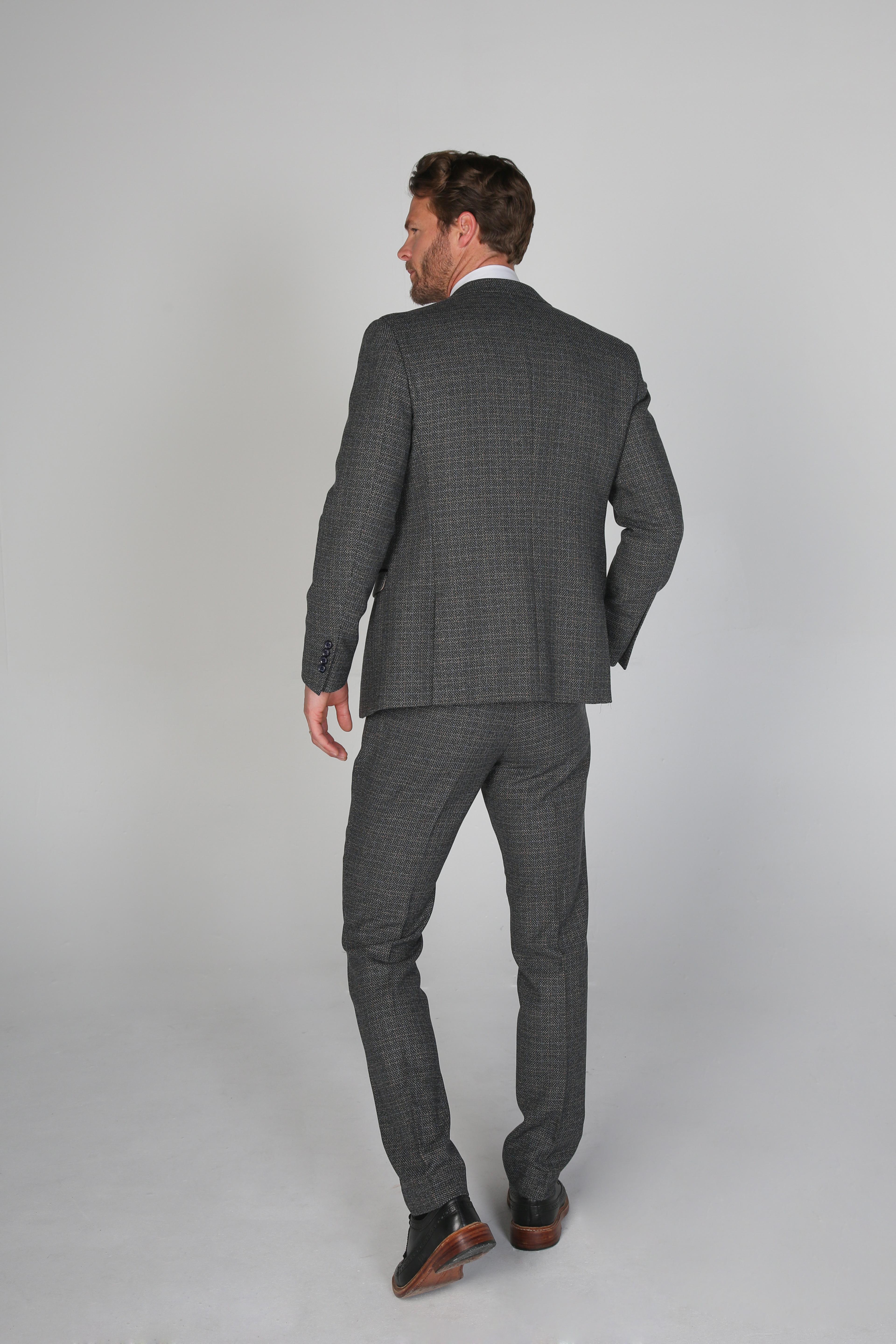 Men's Tweed-Like Tailored Fit  Formal Suit - RALPH