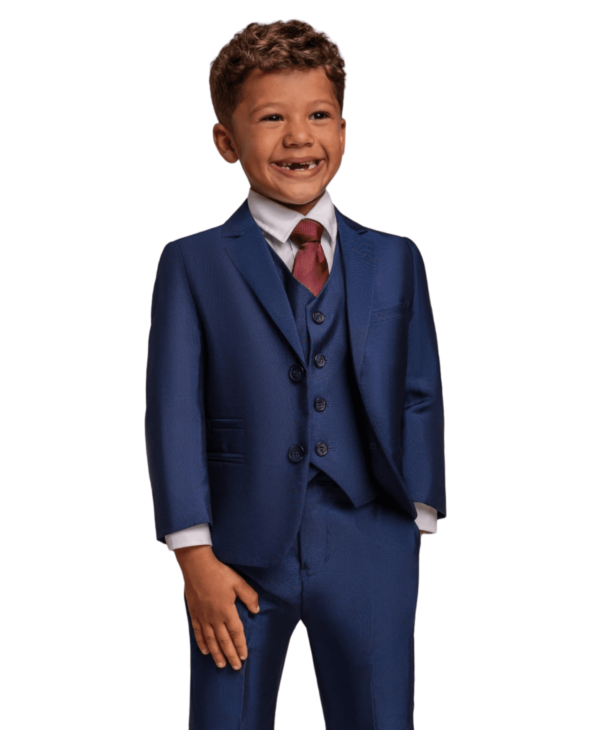 Boys Slim Fit Royal Blue Suit - FORD