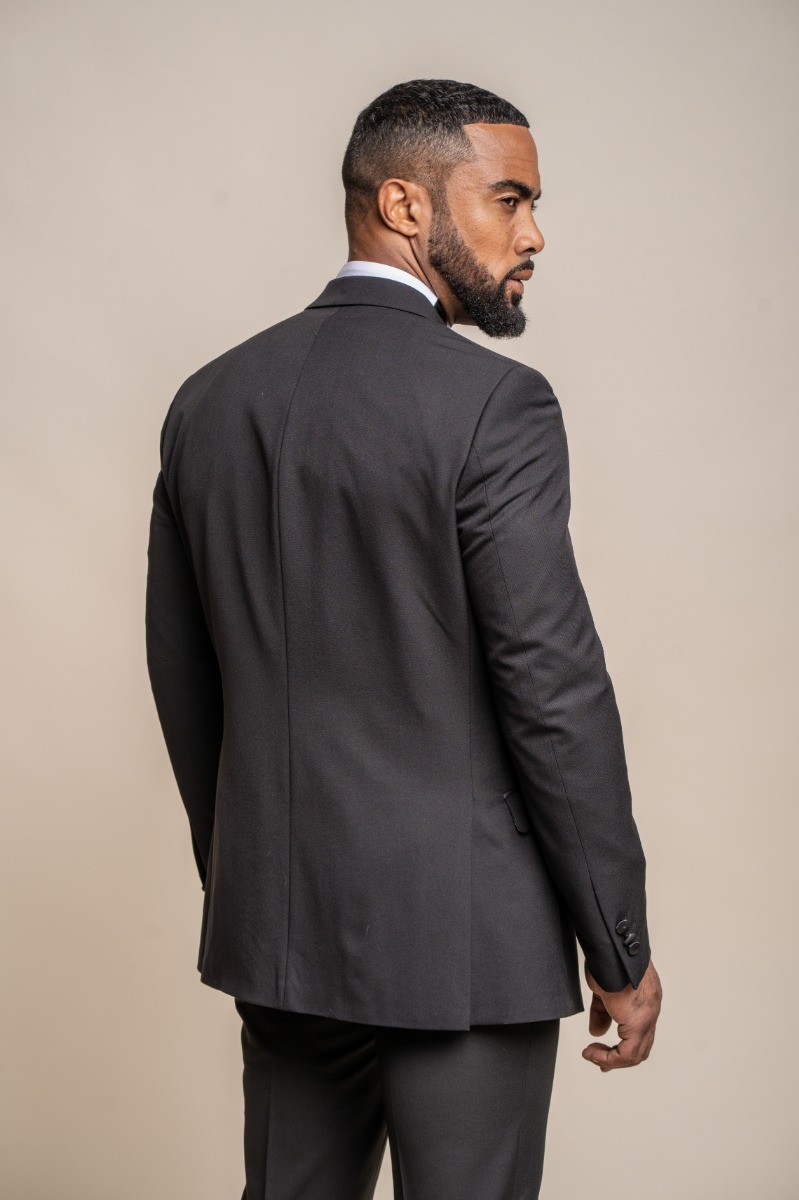 Men's Slim Fit Tuxedo Black Suit 