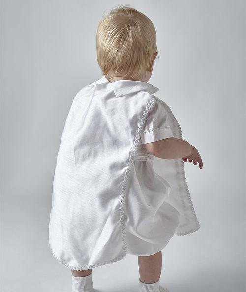 Baby Boys Christening White Romper Set - THEO