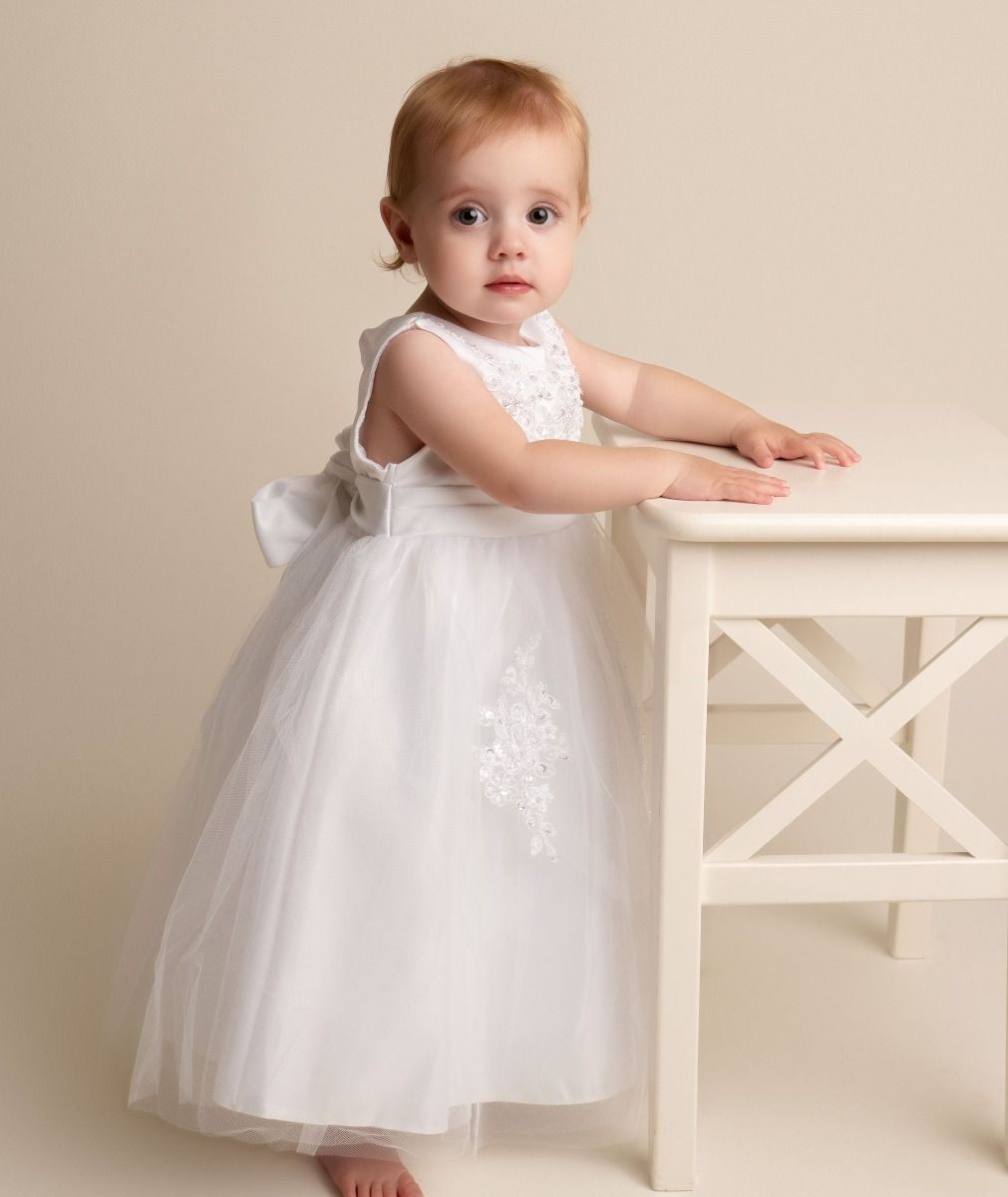 Baby Girls Christening Lace Dress – LAYLA