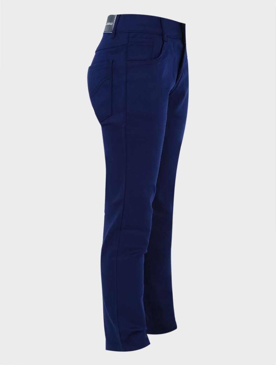 Boys Casual Stretch Chino Trousers - Parliament Blue