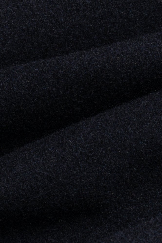 Men's Wool Blend Hooded Coat - MICHIGAN - Navy Blue