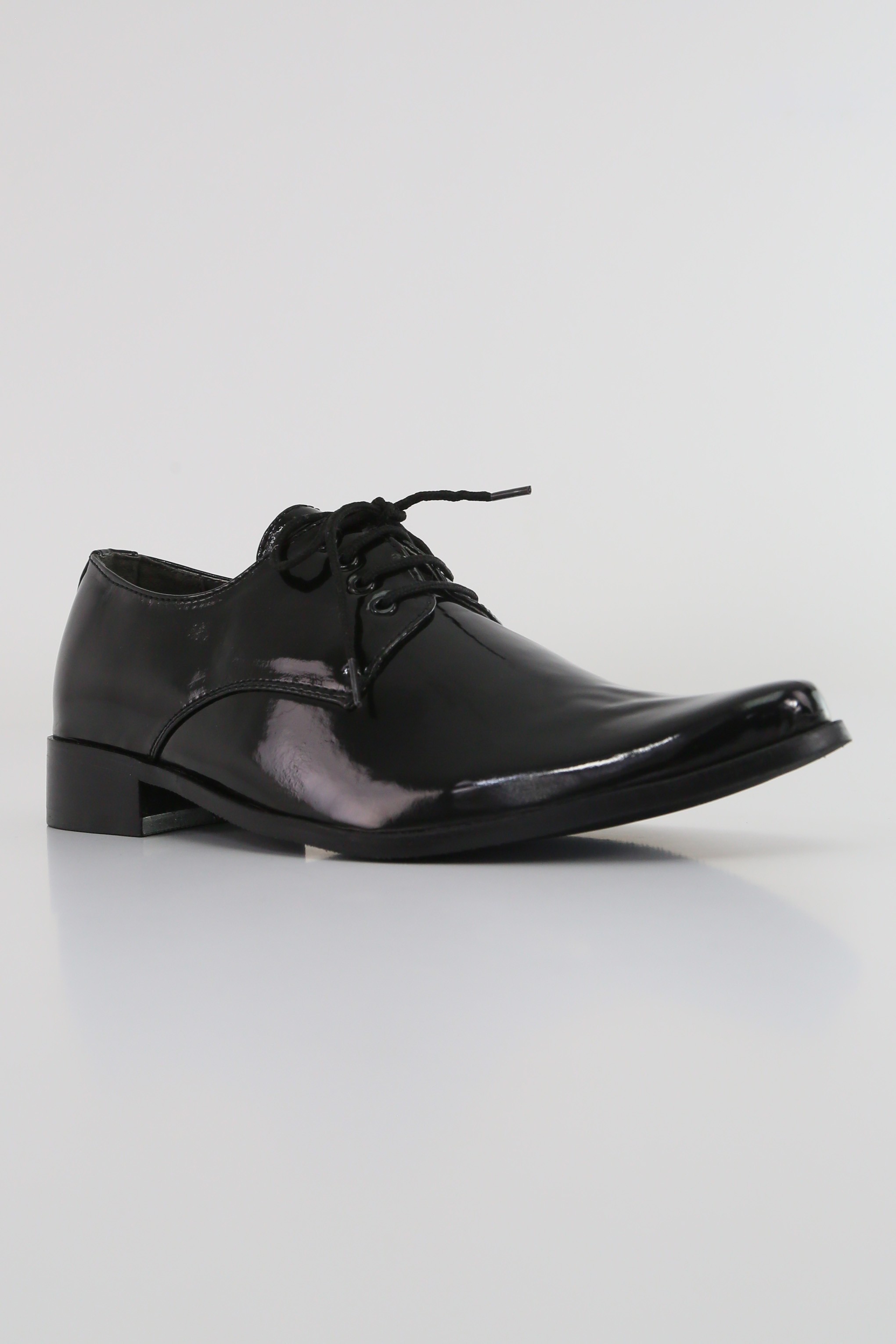 Boys Patent Leather Derby Shoes - GEORGE