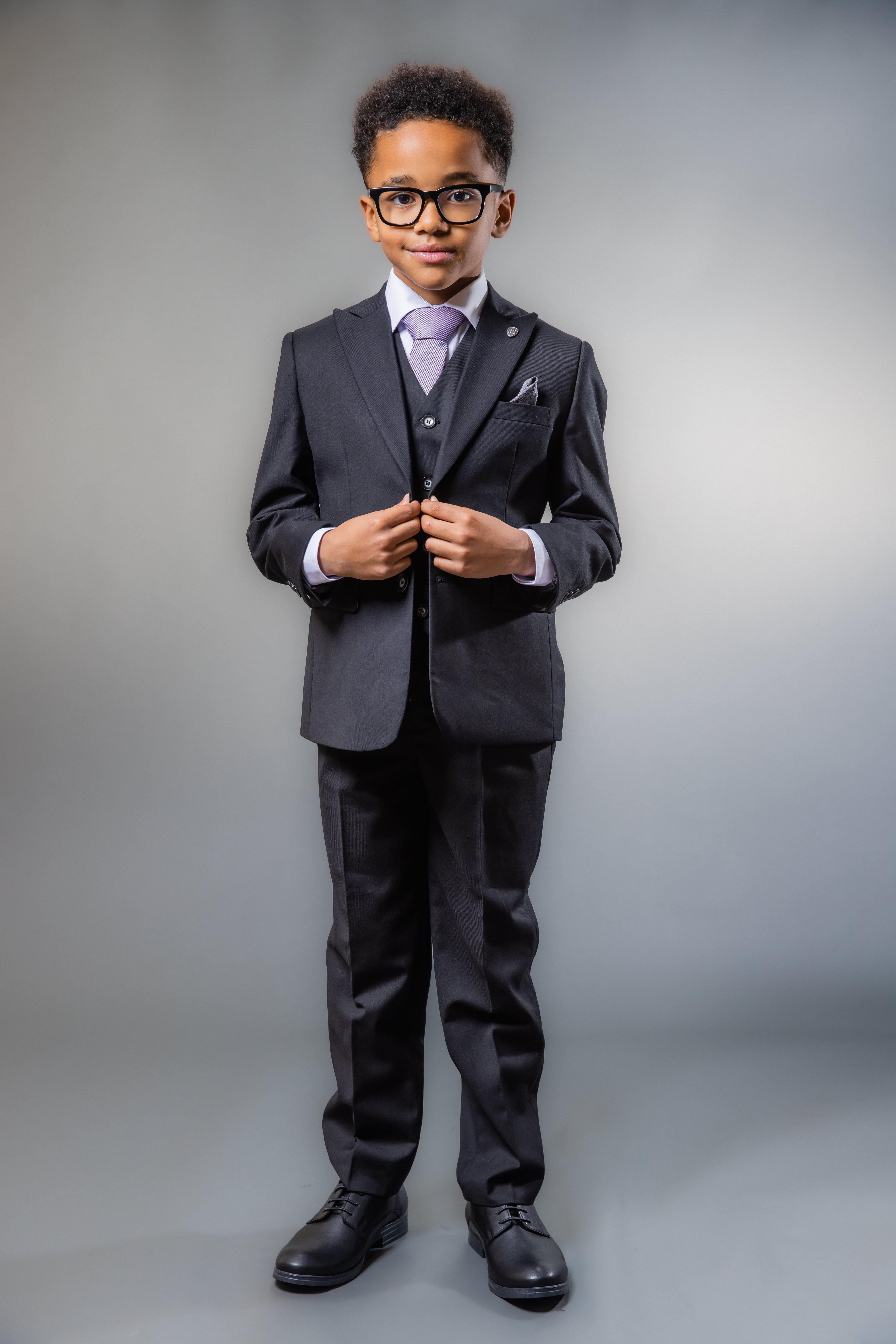 Boys Slim Fit Suit - JACK Black