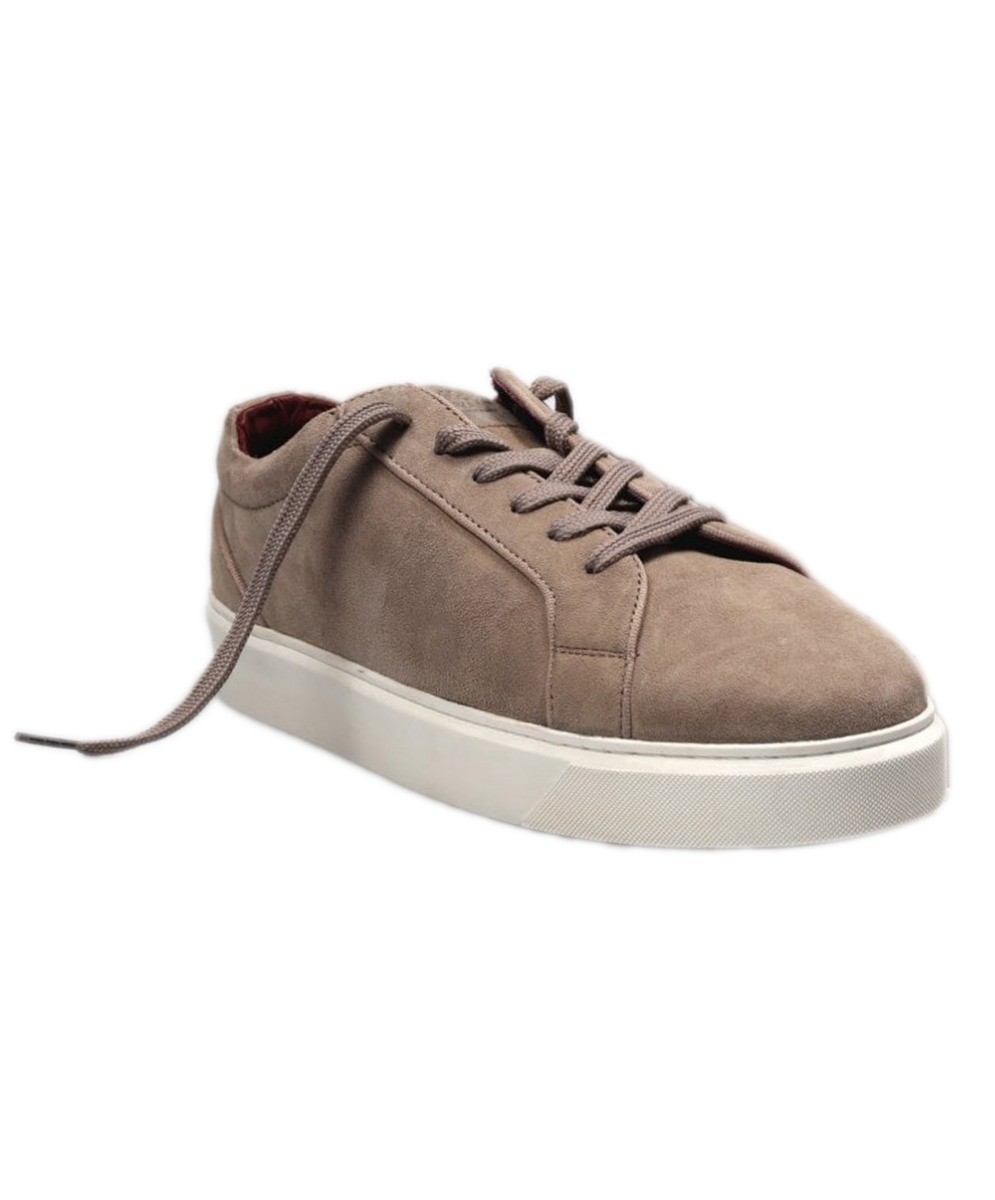 Men's Thick Rubber Sole Lace Up Sneakers - Stone Grey