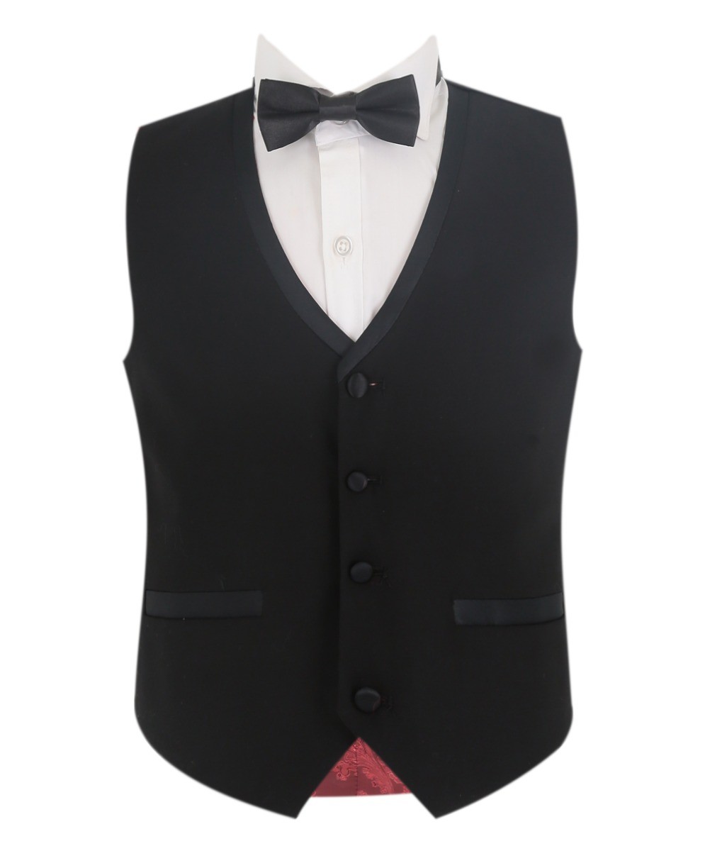 Boys Peak Lapel Tuxedo Dinner Suit - HARRY Black