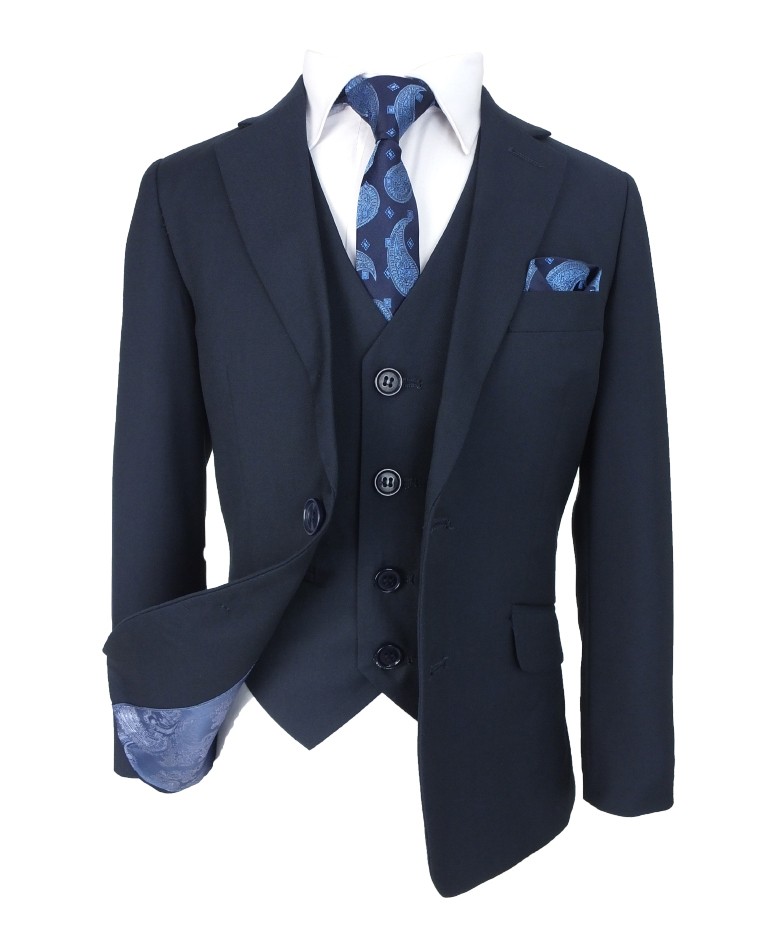 Boys French Navy Blue Suit