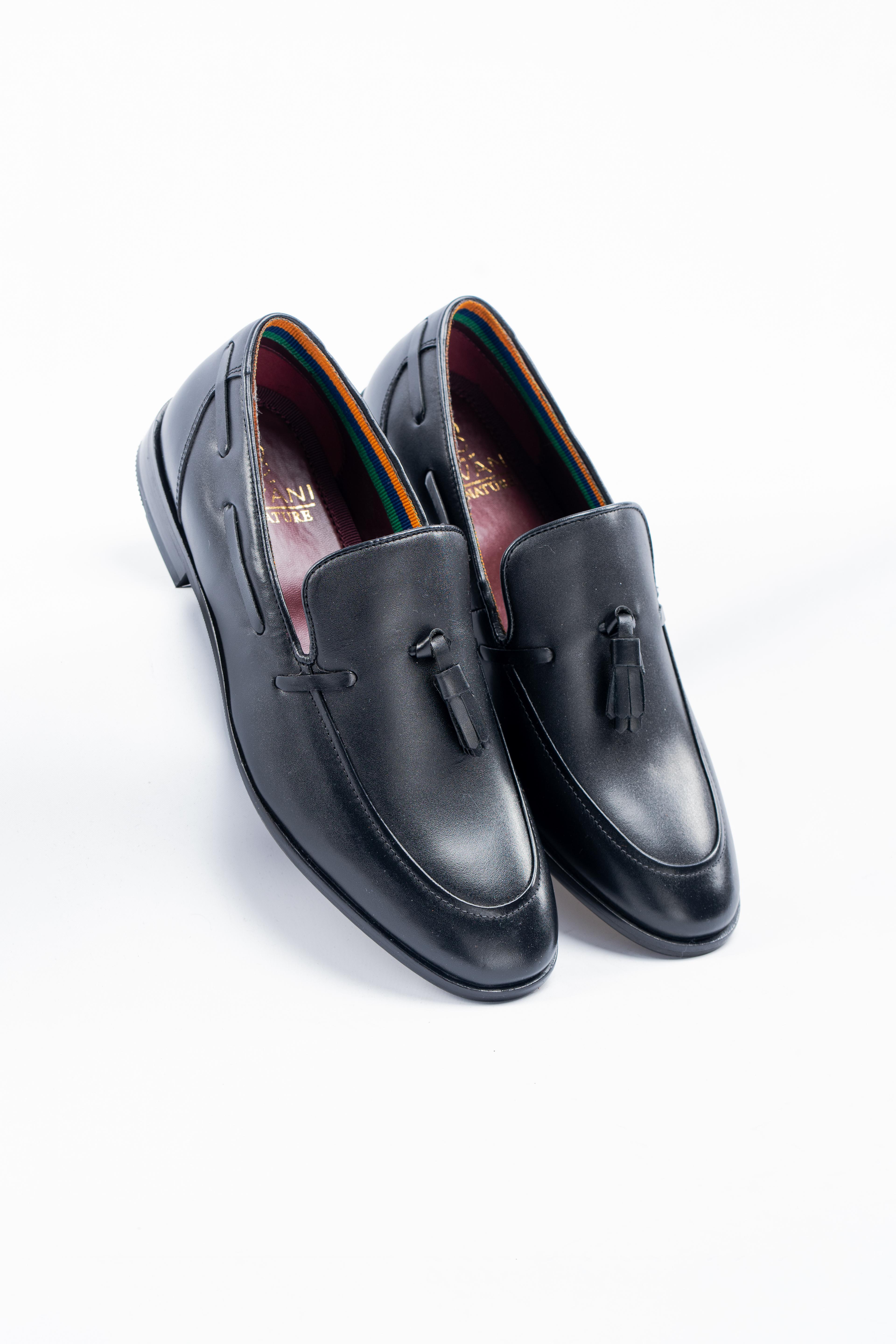 Men's Leather Slip On Tassel Loafer - FREEMONT