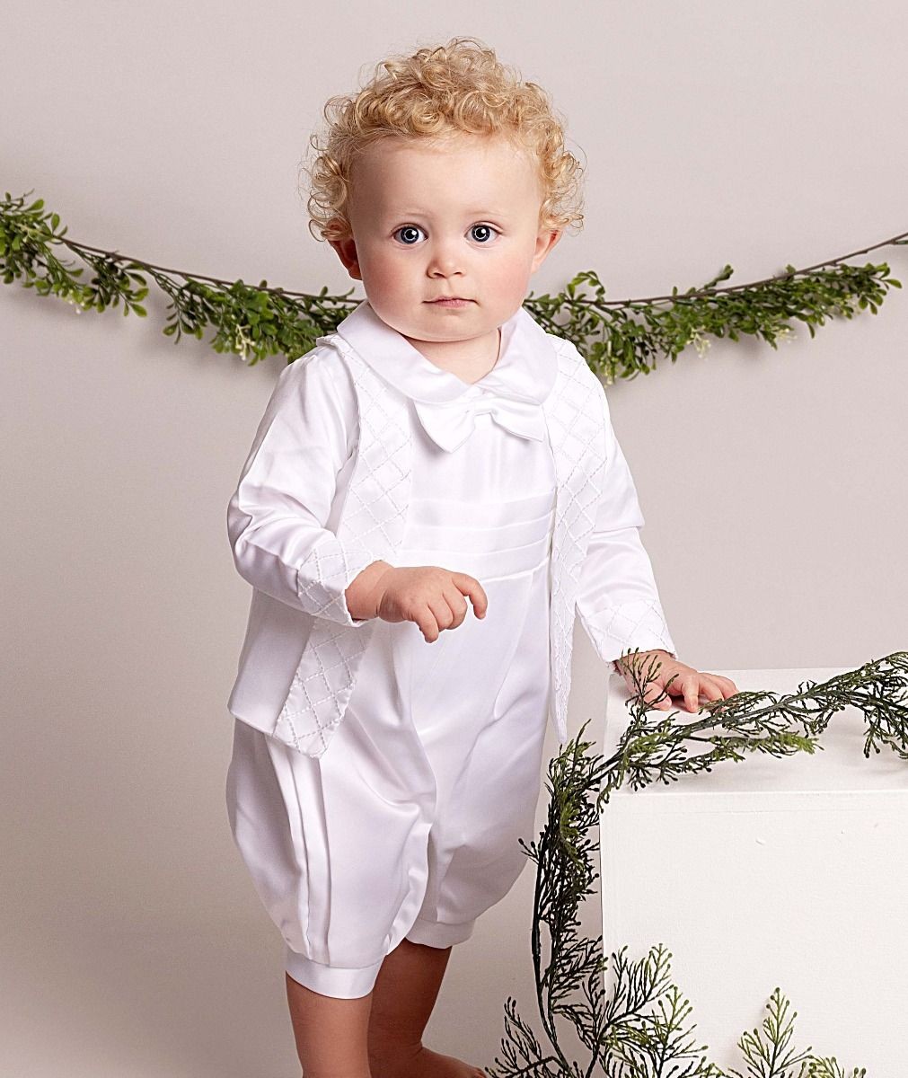 Baby Boys White Christening Outfit Set - LIAM