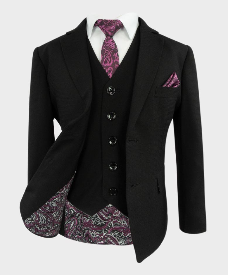 Boys Tailored Fit Formal Suit - AIDEN