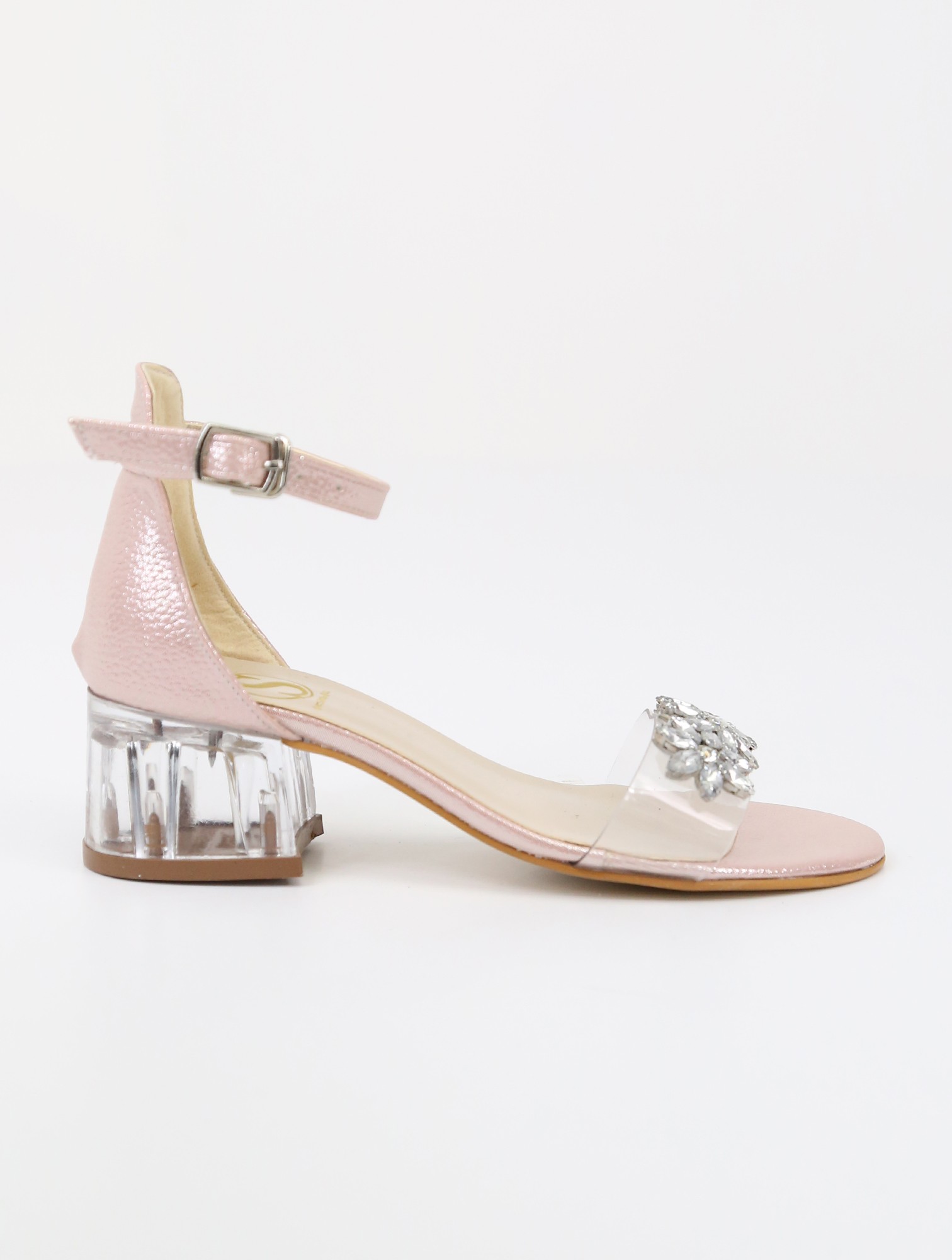 Girls Ankle-Strap Block Heels Sandals - WAKKO