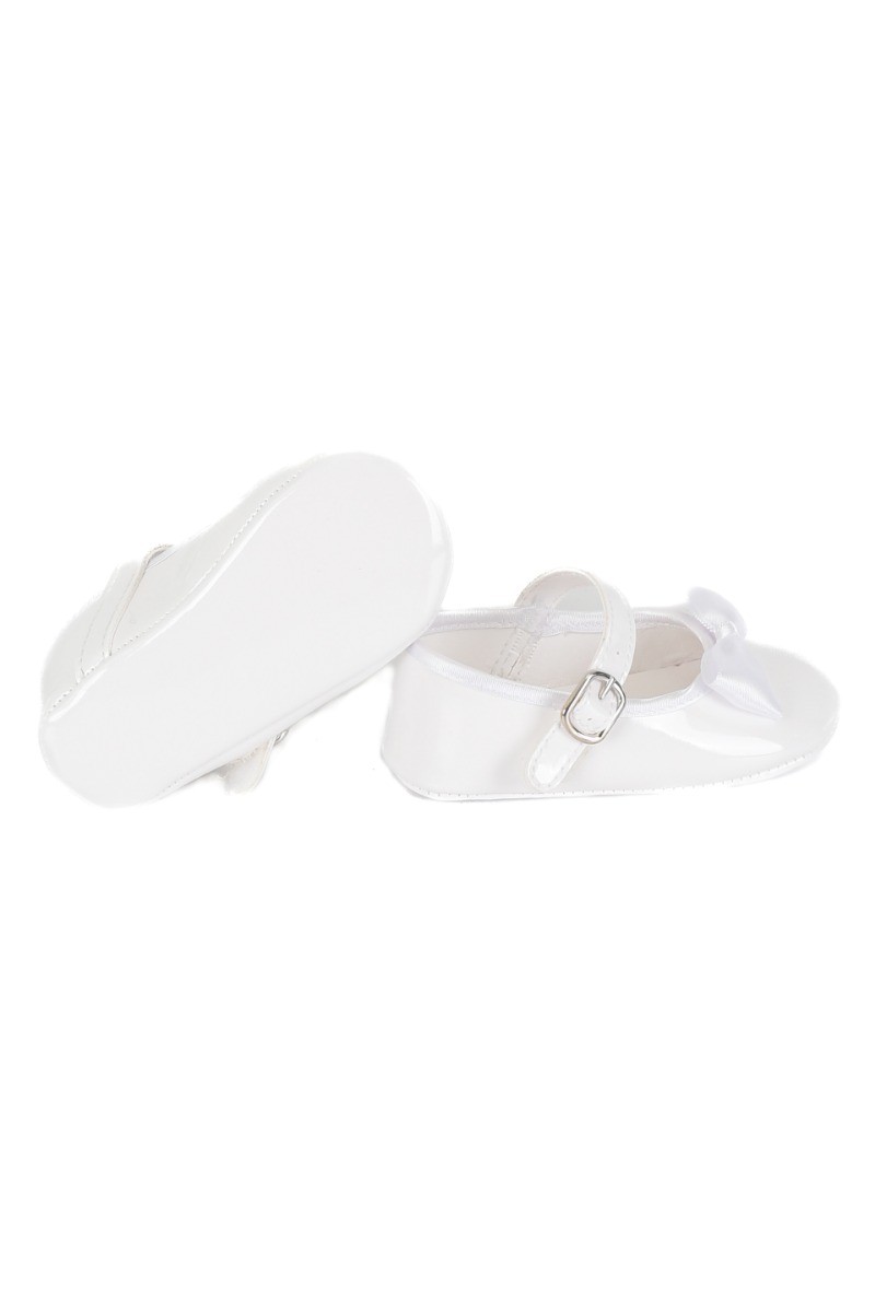 Baby Girls Soft Pre-Walker Shoes - White
