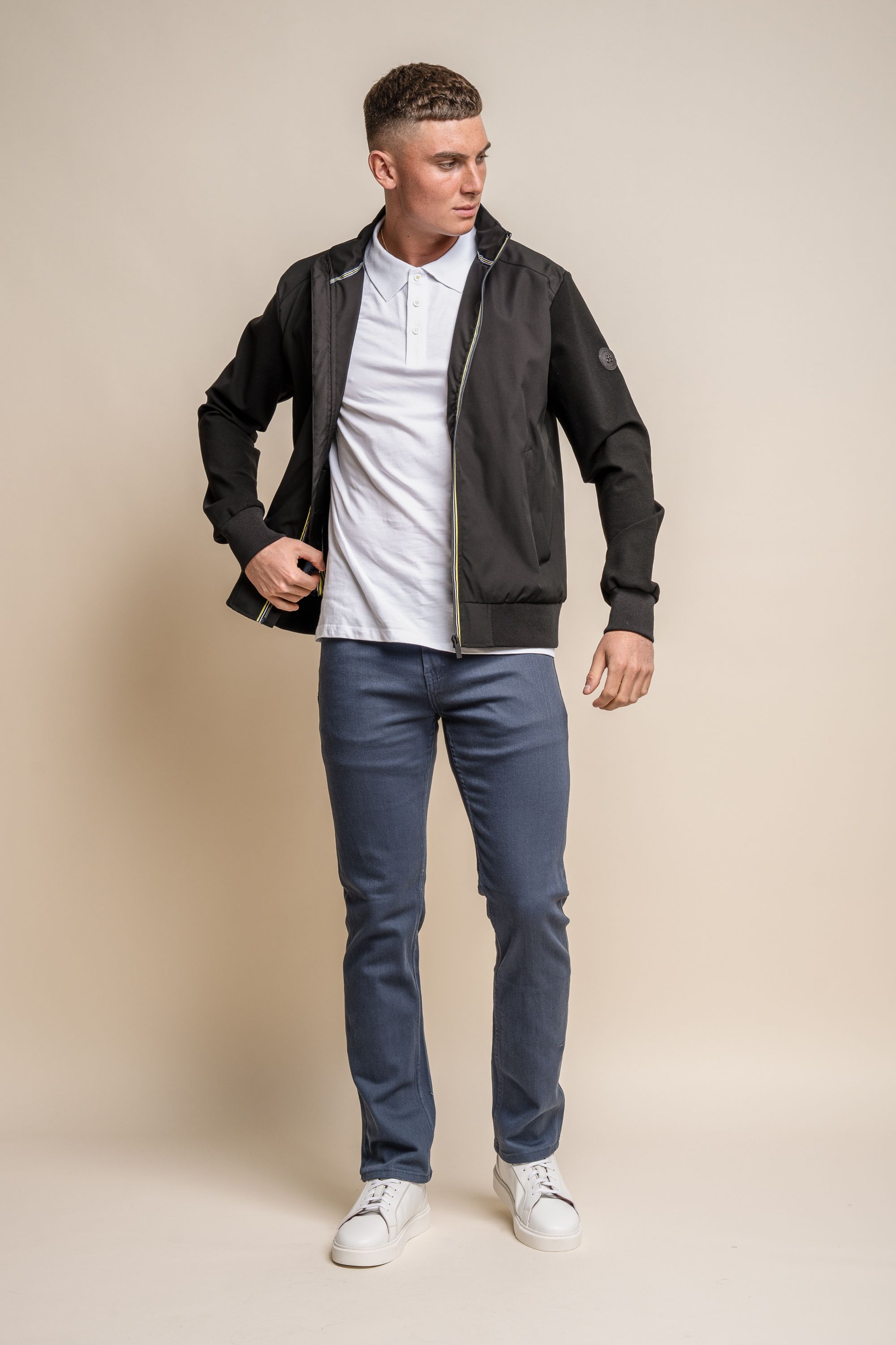 Men's Lightweight Slim Fit Bomber Jacket - KASPER