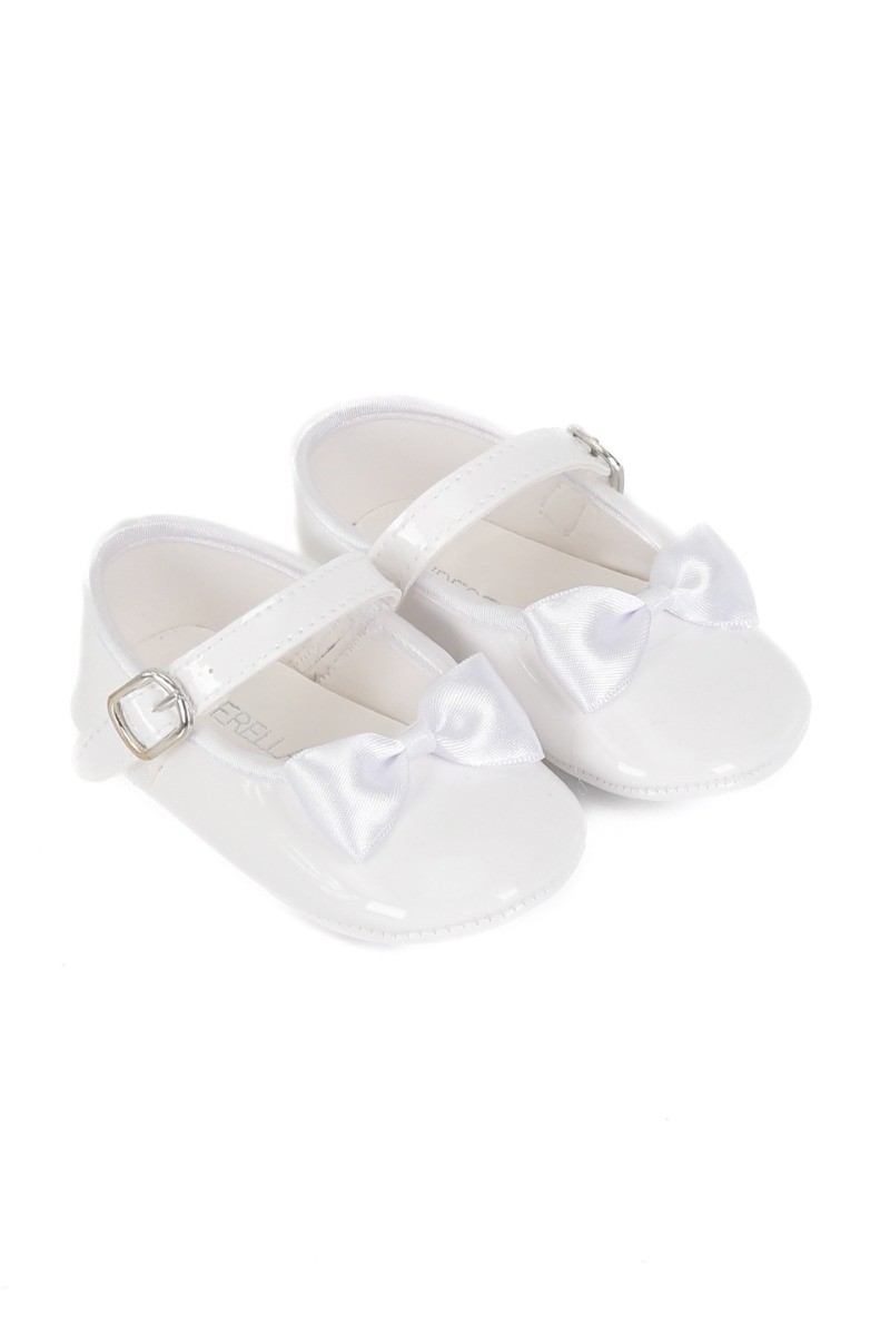 Baby Girls Soft Pre-Walker Shoes - White